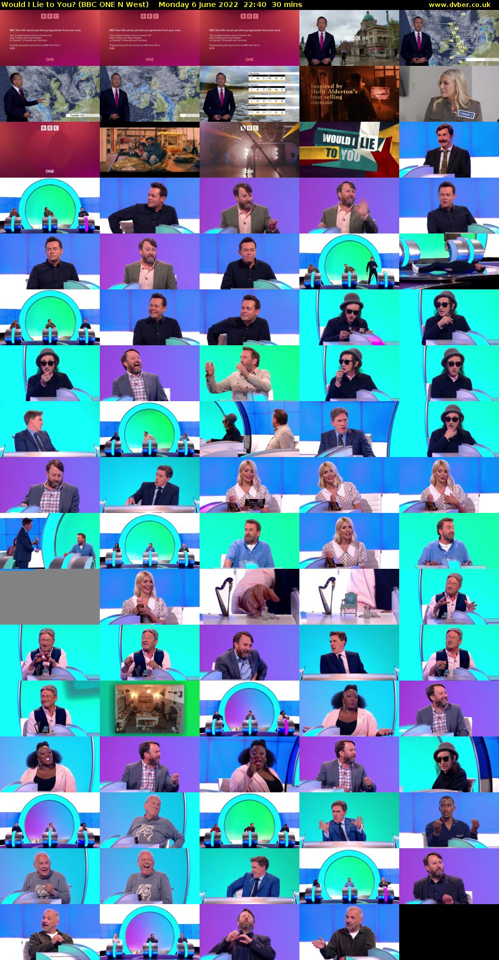 Would I Lie to You? (BBC ONE N West) Monday 6 June 2022 22:40 - 23:10