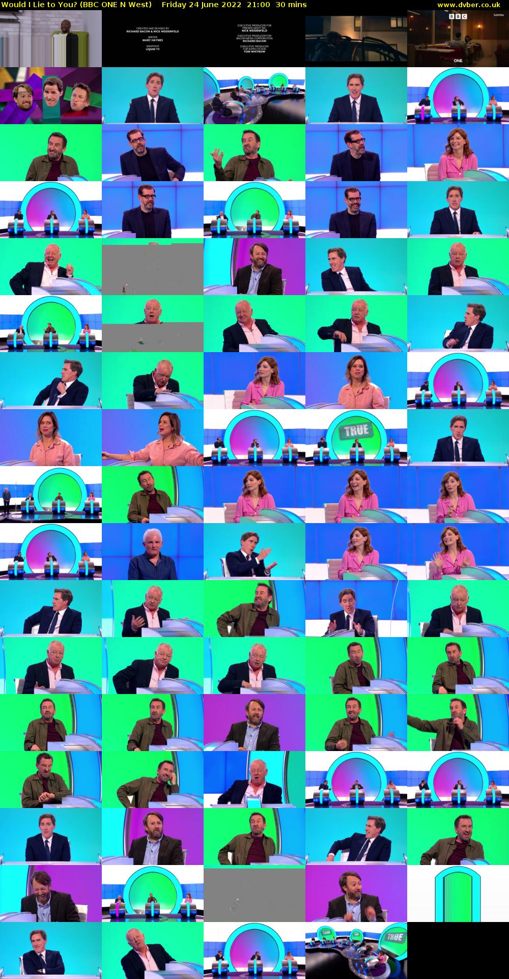 Would I Lie to You? (BBC ONE N West) Friday 24 June 2022 21:00 - 21:30