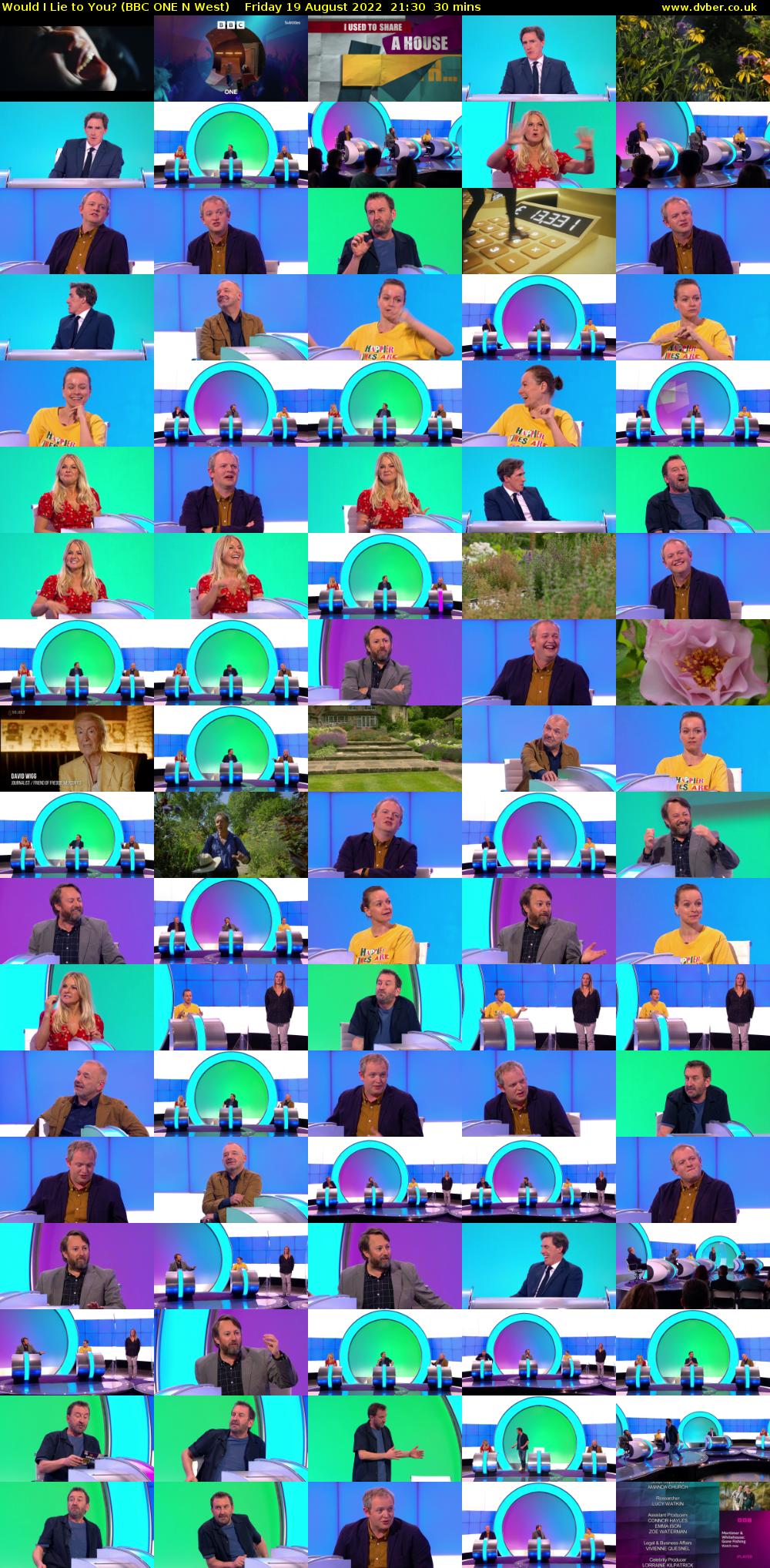 Would I Lie to You? (BBC ONE N West) Friday 19 August 2022 21:30 - 22:00