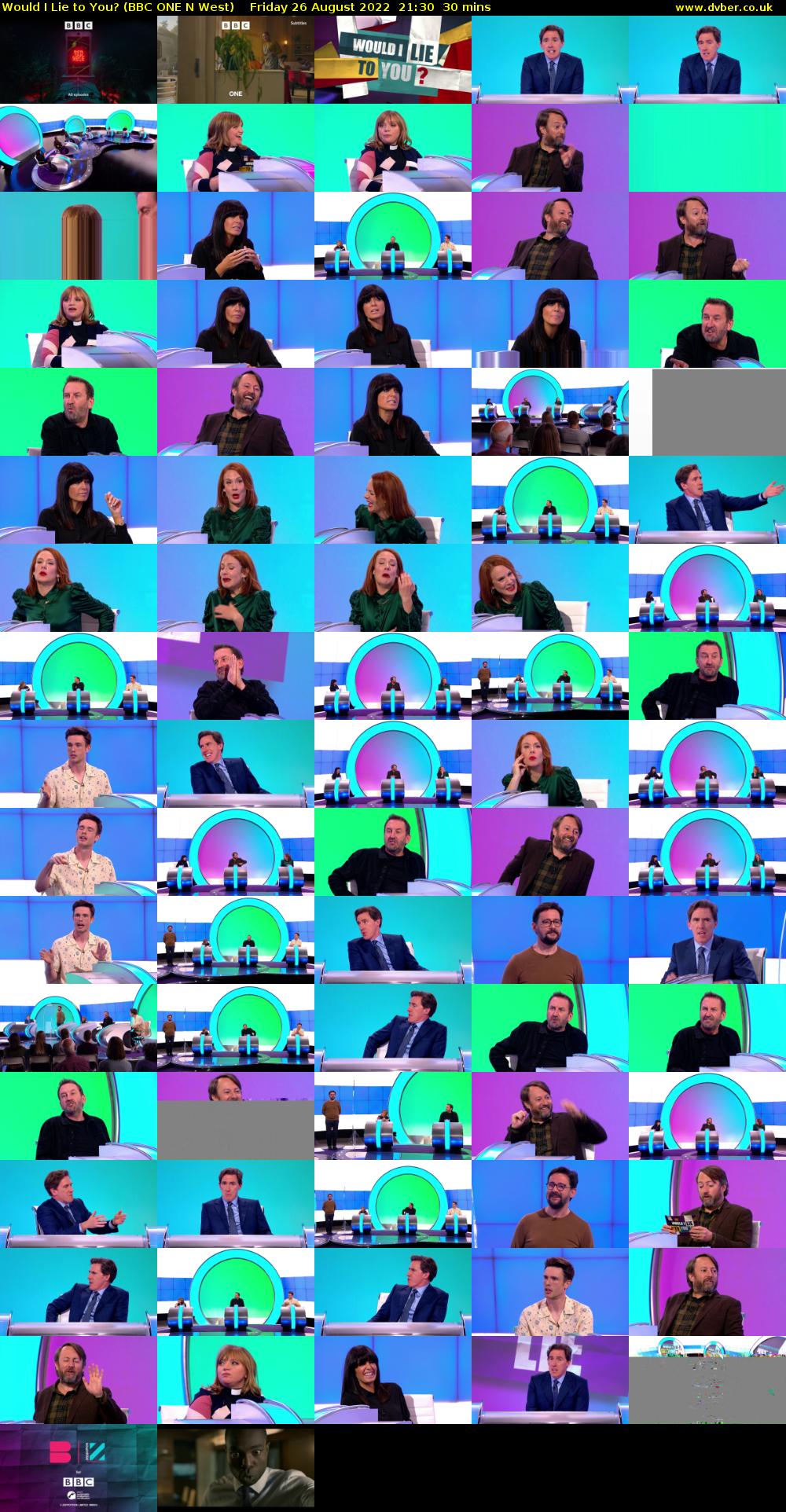 Would I Lie to You? (BBC ONE N West) Friday 26 August 2022 21:30 - 22:00