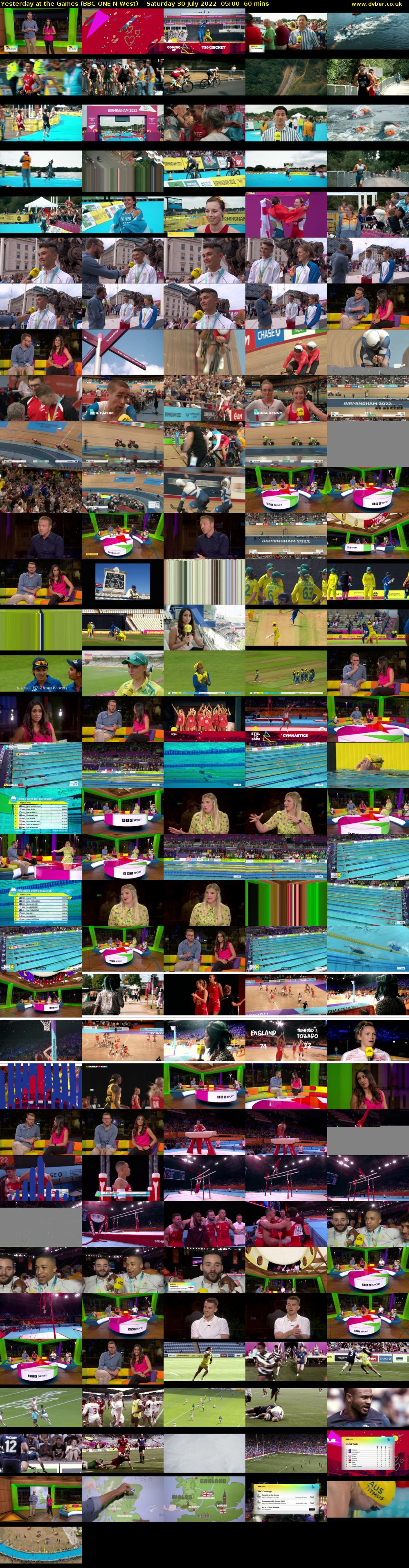 Yesterday at the Games (BBC ONE N West) Saturday 30 July 2022 05:00 - 06:00