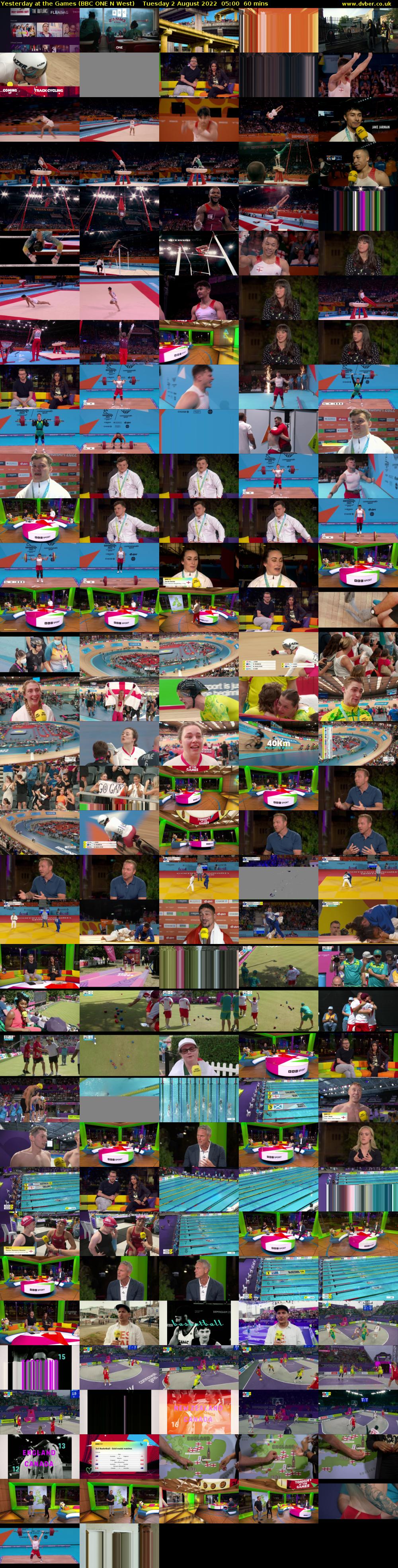 Yesterday at the Games (BBC ONE N West) Tuesday 2 August 2022 05:00 - 06:00