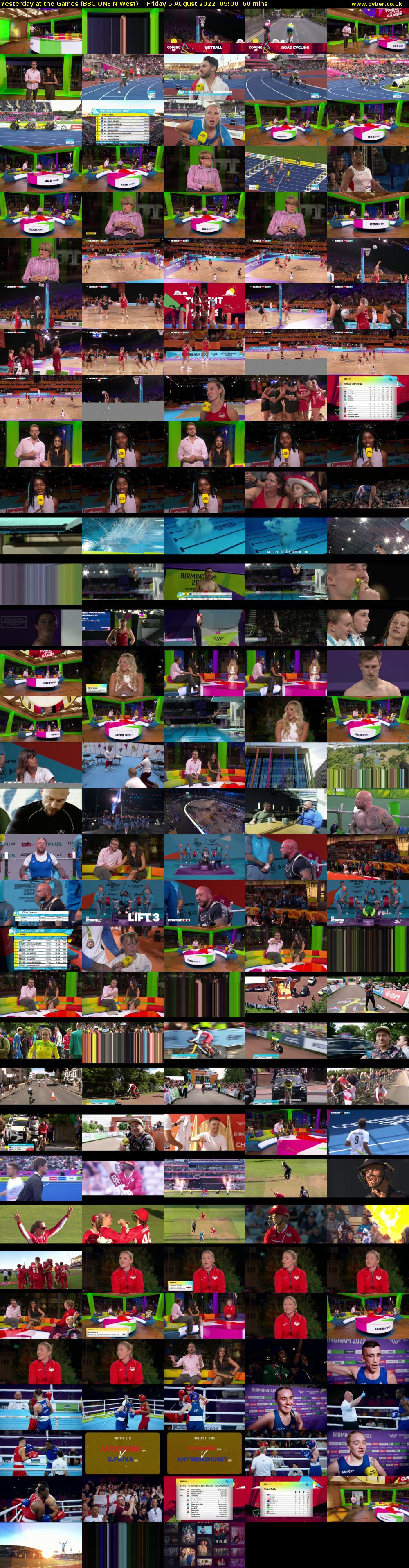 Yesterday at the Games (BBC ONE N West) Friday 5 August 2022 05:00 - 06:00