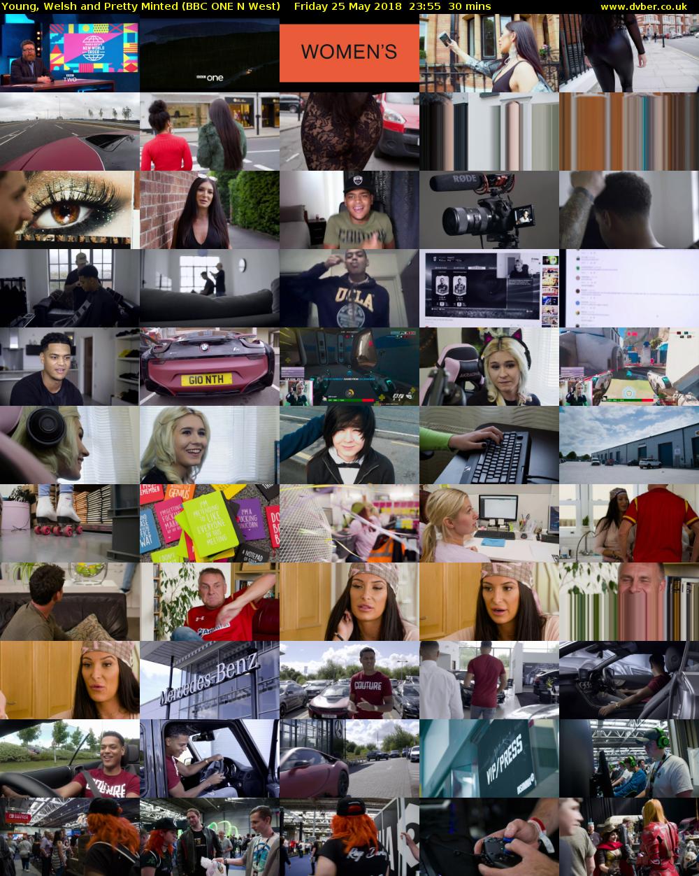 Young, Welsh and Pretty Minted (BBC ONE N West) Friday 25 May 2018 23:55 - 00:25