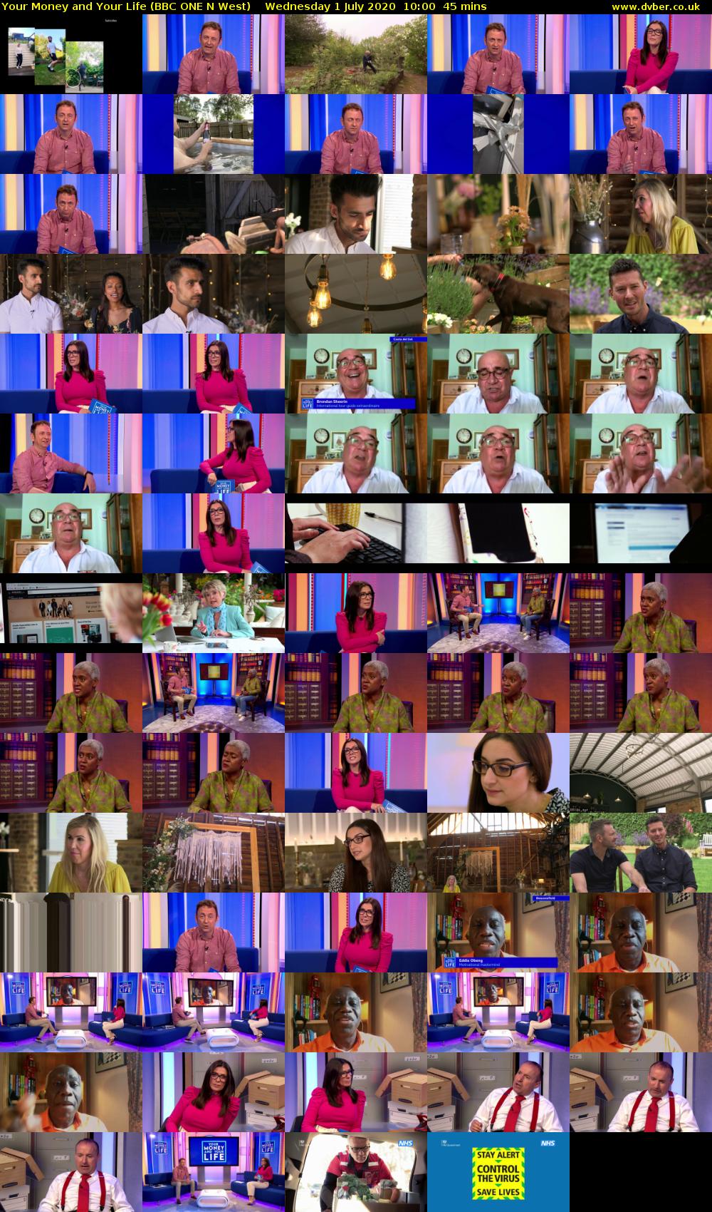 Your Money and Your Life (BBC ONE N West) Wednesday 1 July 2020 10:00 - 10:45