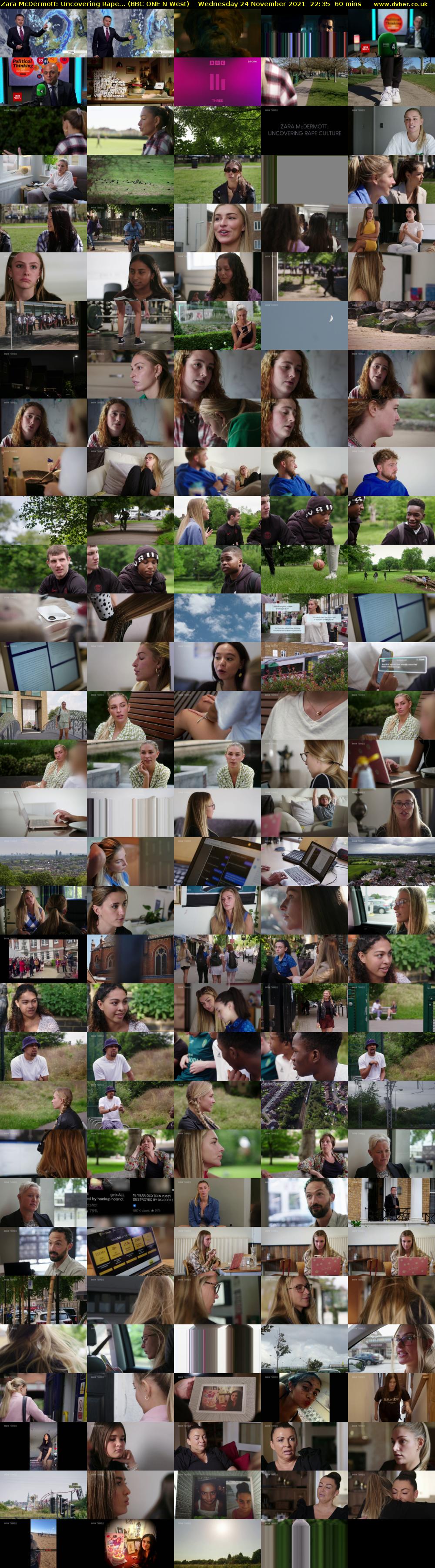 Zara McDermott: Uncovering Rape... (BBC ONE N West) Wednesday 24 November 2021 22:35 - 23:35