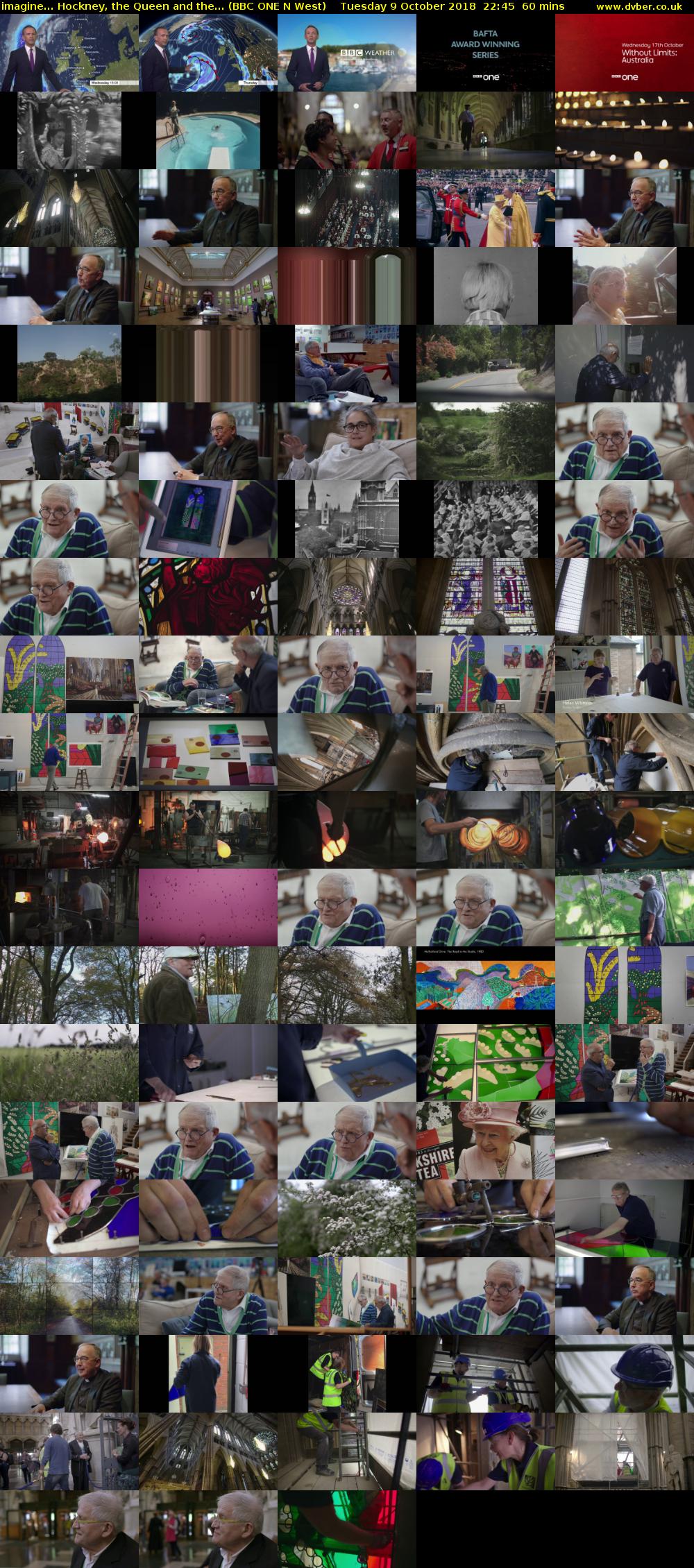imagine... Hockney, the Queen and the... (BBC ONE N West) Tuesday 9 October 2018 22:45 - 23:45