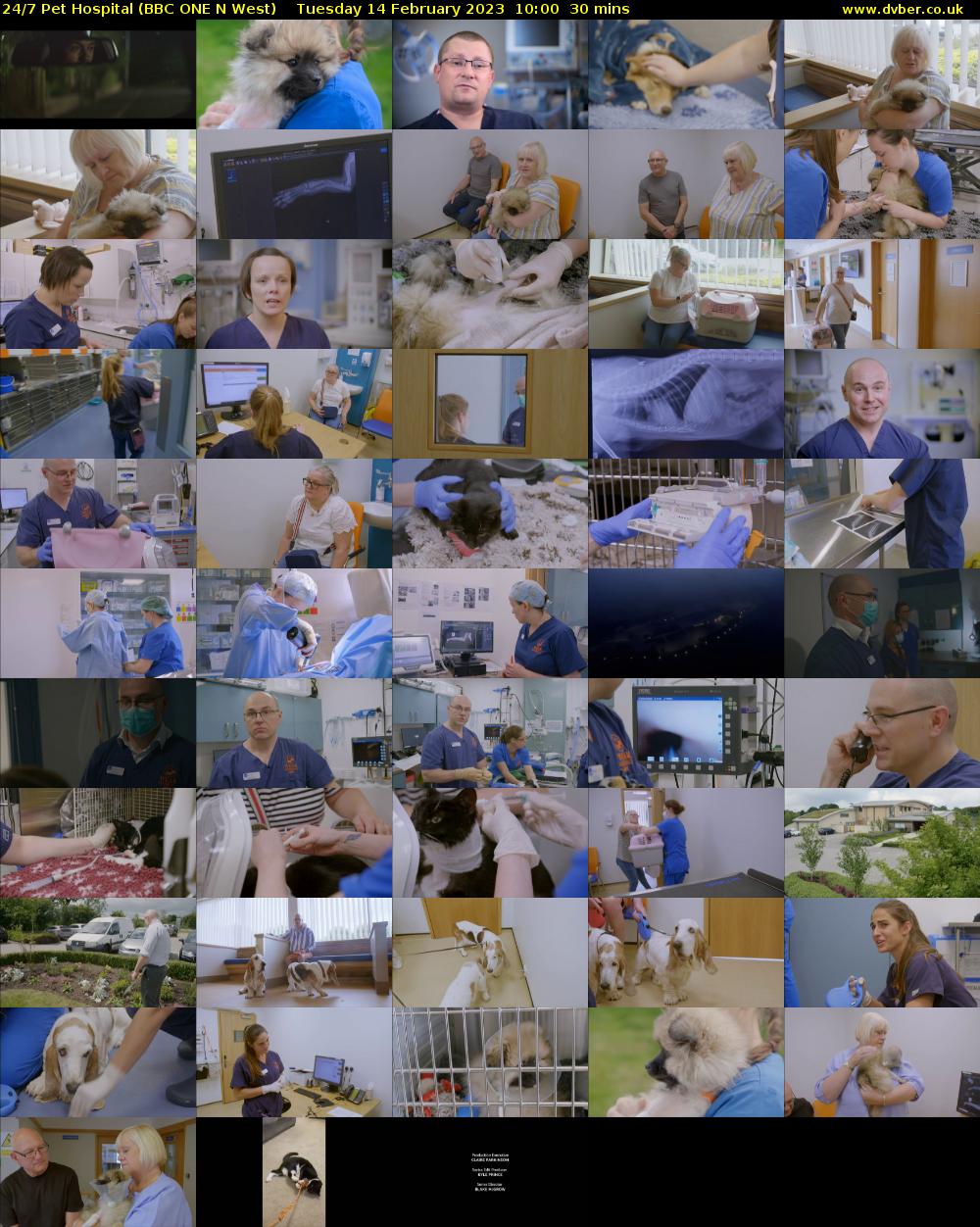 24/7 Pet Hospital (BBC ONE N West) Tuesday 14 February 2023 10:00 - 10:30