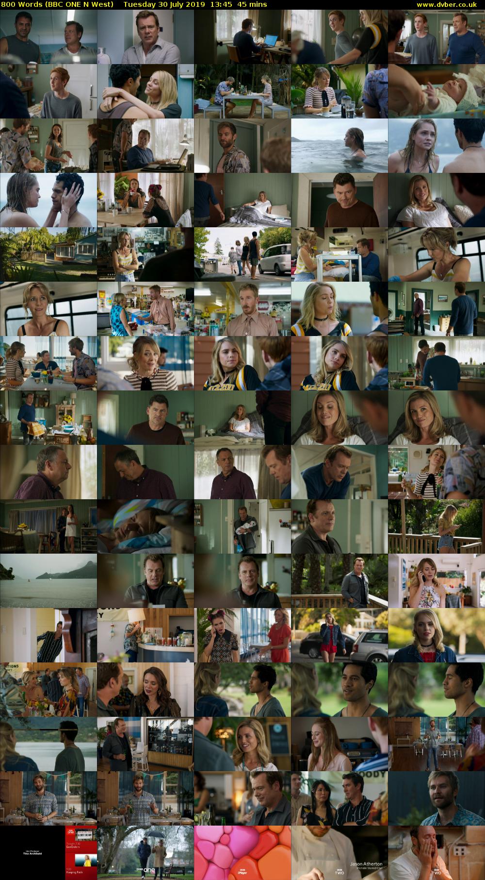 800 Words (BBC ONE N West) Tuesday 30 July 2019 13:45 - 14:30