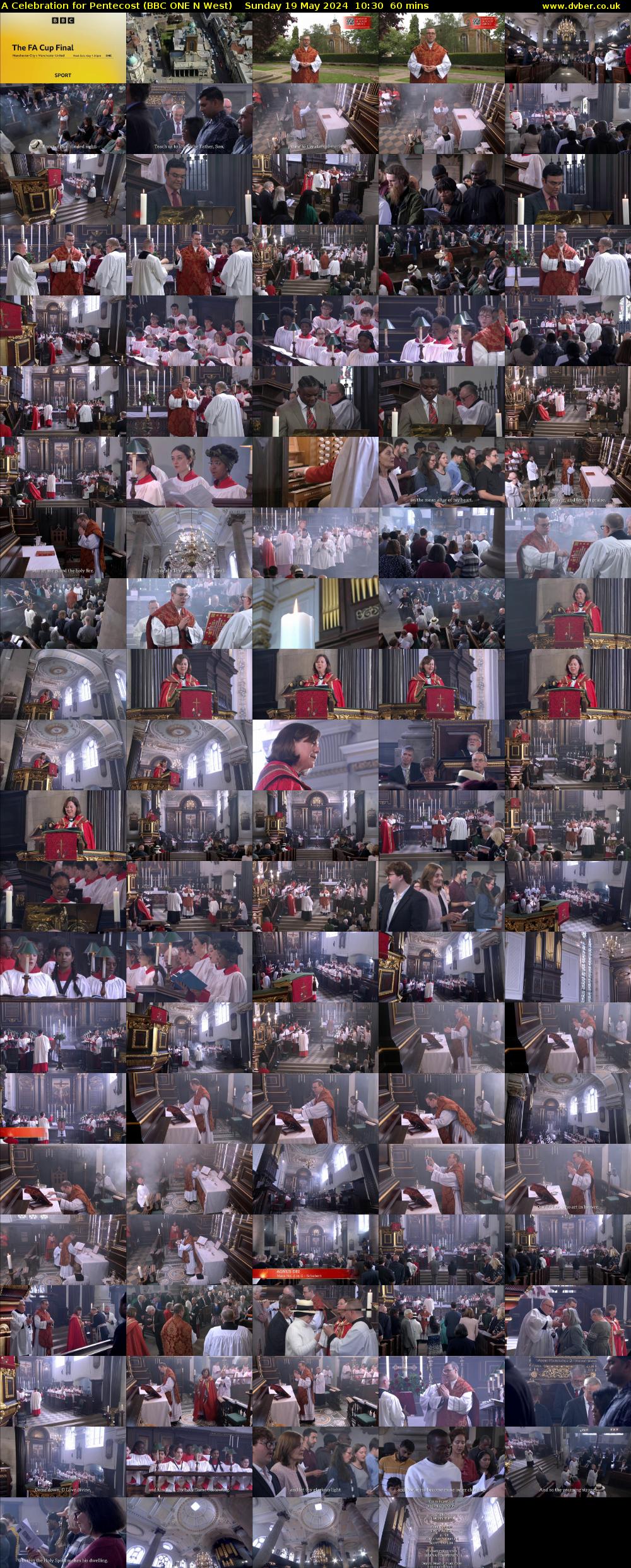 A Celebration for Pentecost (BBC ONE N West) Sunday 19 May 2024 10:30 - 11:30