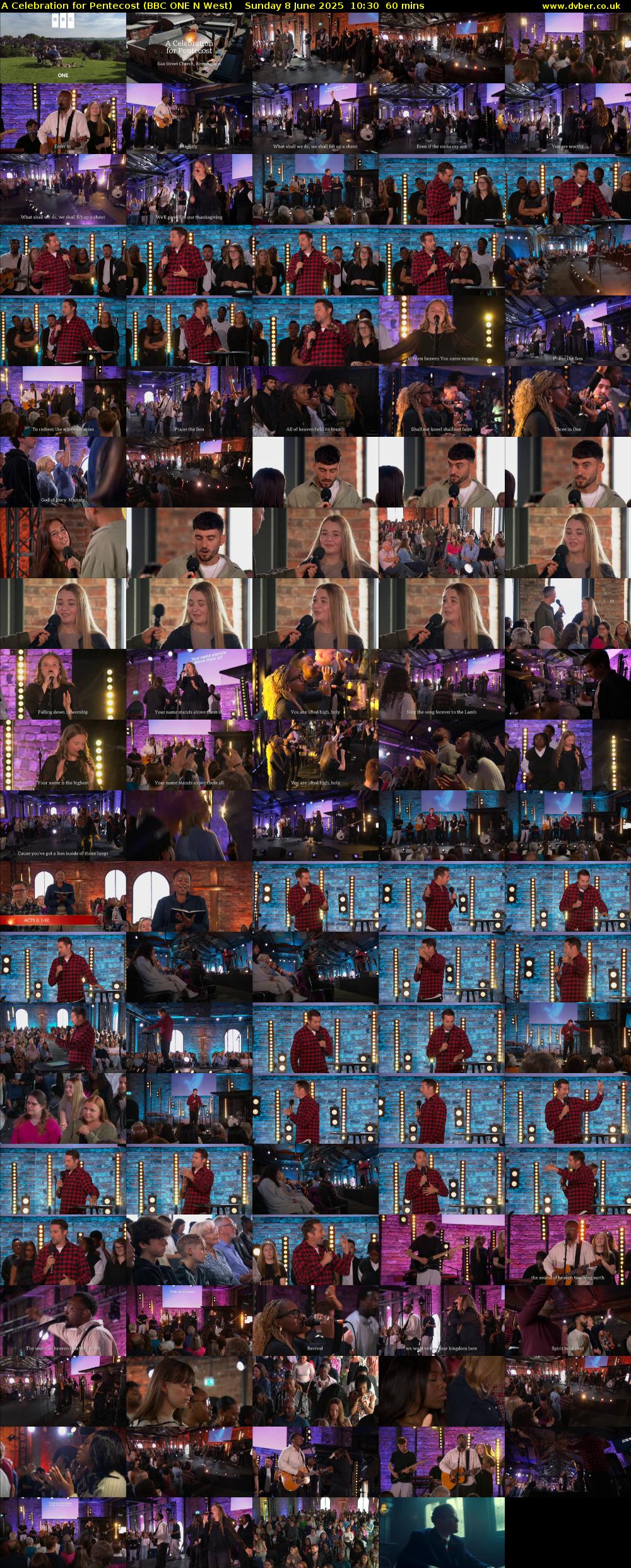A Celebration for Pentecost (BBC ONE N West) Sunday 8 June 2025 10:30 - 11:30