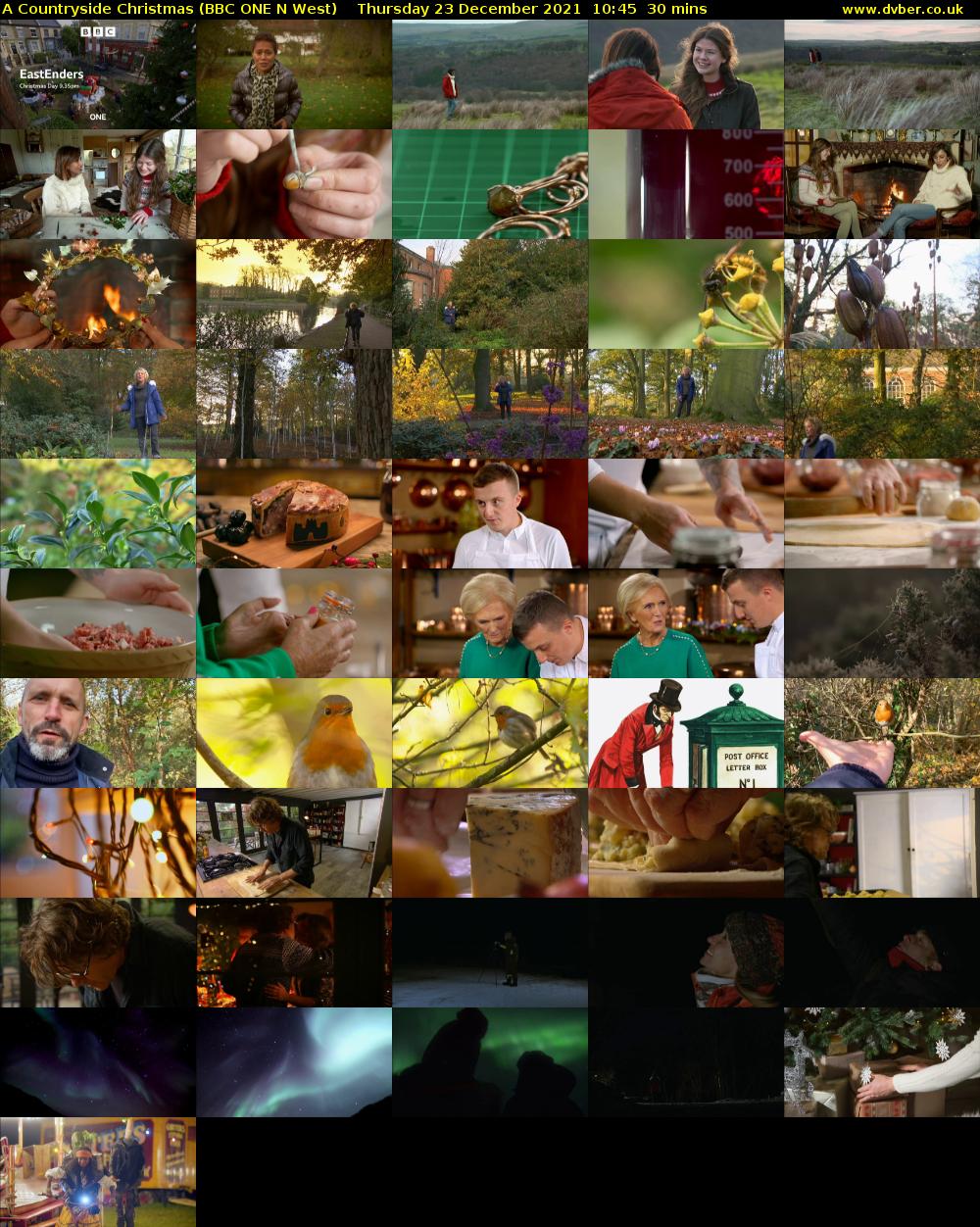 A Countryside Christmas (BBC ONE N West) Thursday 23 December 2021 10:45 - 11:15