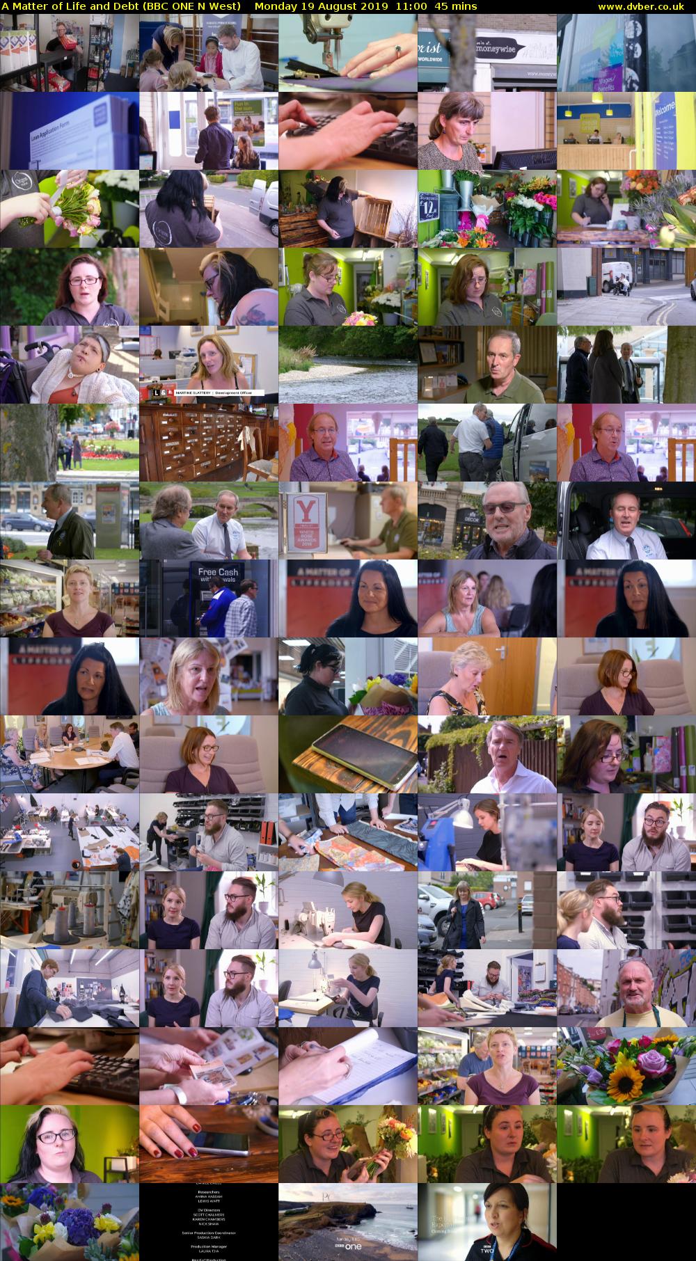 A Matter of Life and Debt (BBC ONE N West) Monday 19 August 2019 11:00 - 11:45
