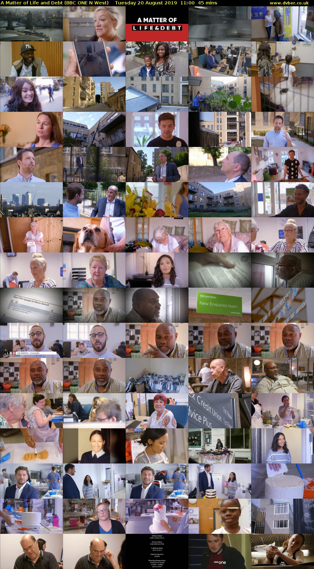 A Matter of Life and Debt (BBC ONE N West) Tuesday 20 August 2019 11:00 - 11:45