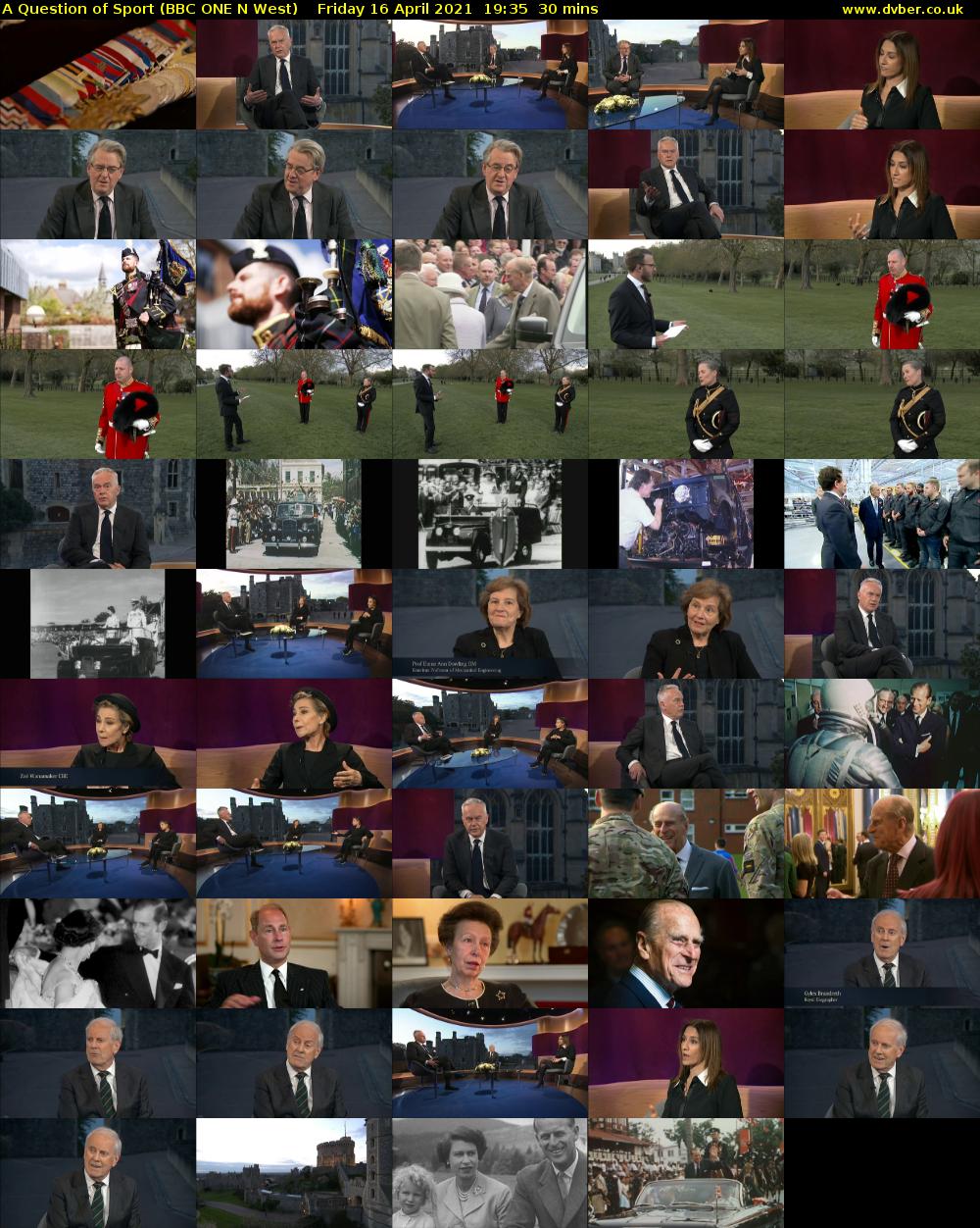 A Question of Sport (BBC ONE N West) Friday 16 April 2021 19:35 - 20:05