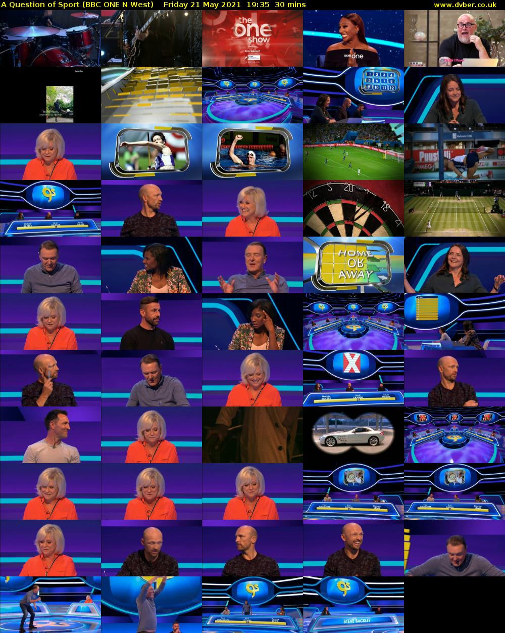 A Question of Sport (BBC ONE N West) Friday 21 May 2021 19:35 - 20:05