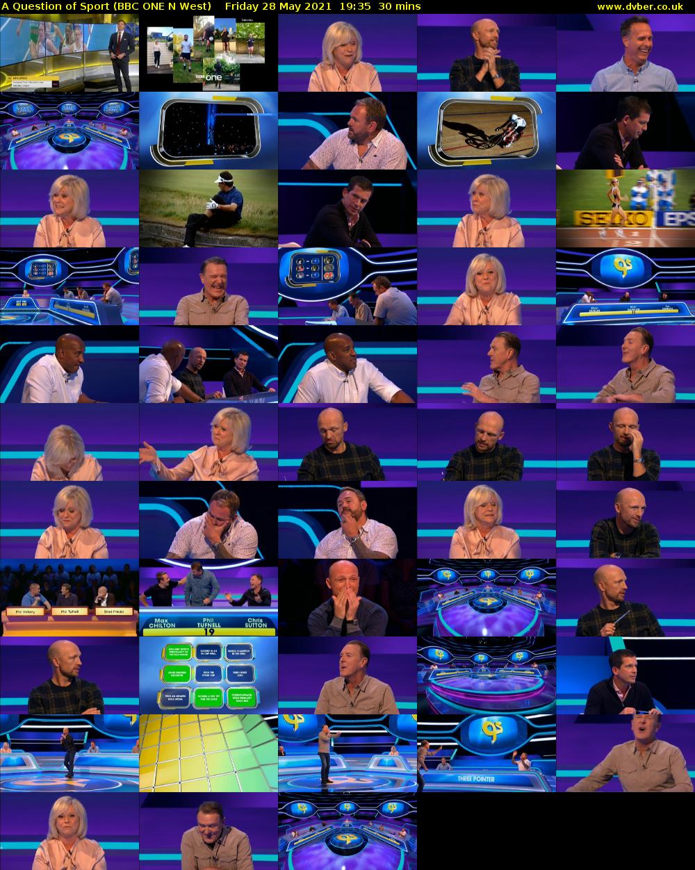 A Question of Sport (BBC ONE N West) Friday 28 May 2021 19:35 - 20:05