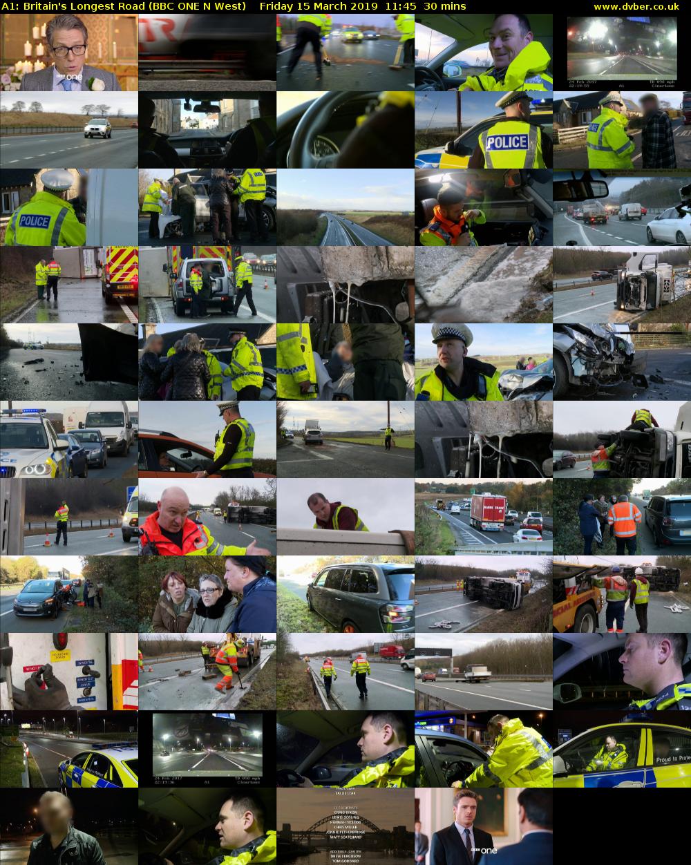 A1: Britain's Longest Road (BBC ONE N West) Friday 15 March 2019 11:45 - 12:15