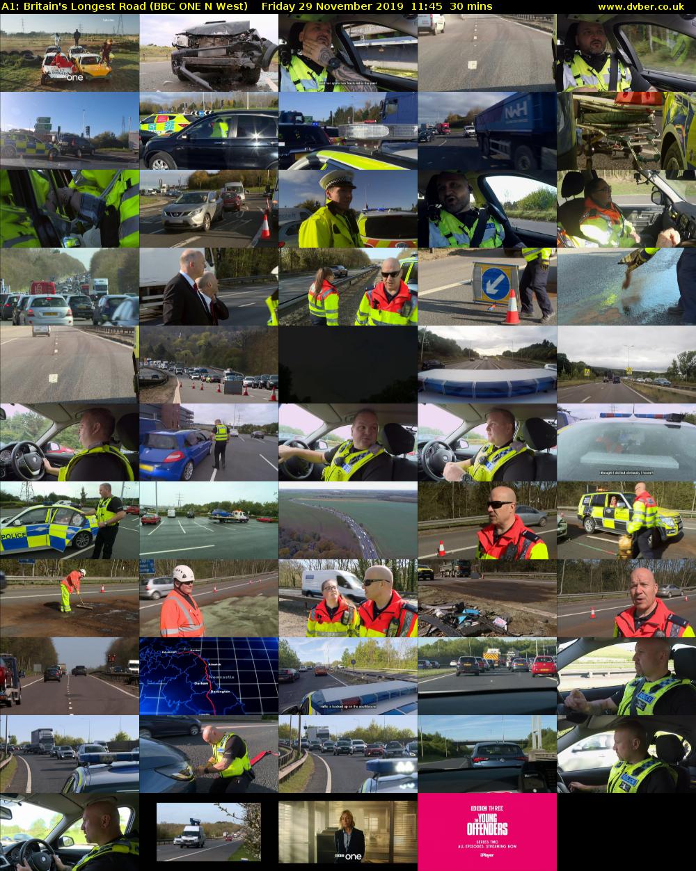 A1: Britain's Longest Road (BBC ONE N West) Friday 29 November 2019 11:45 - 12:15