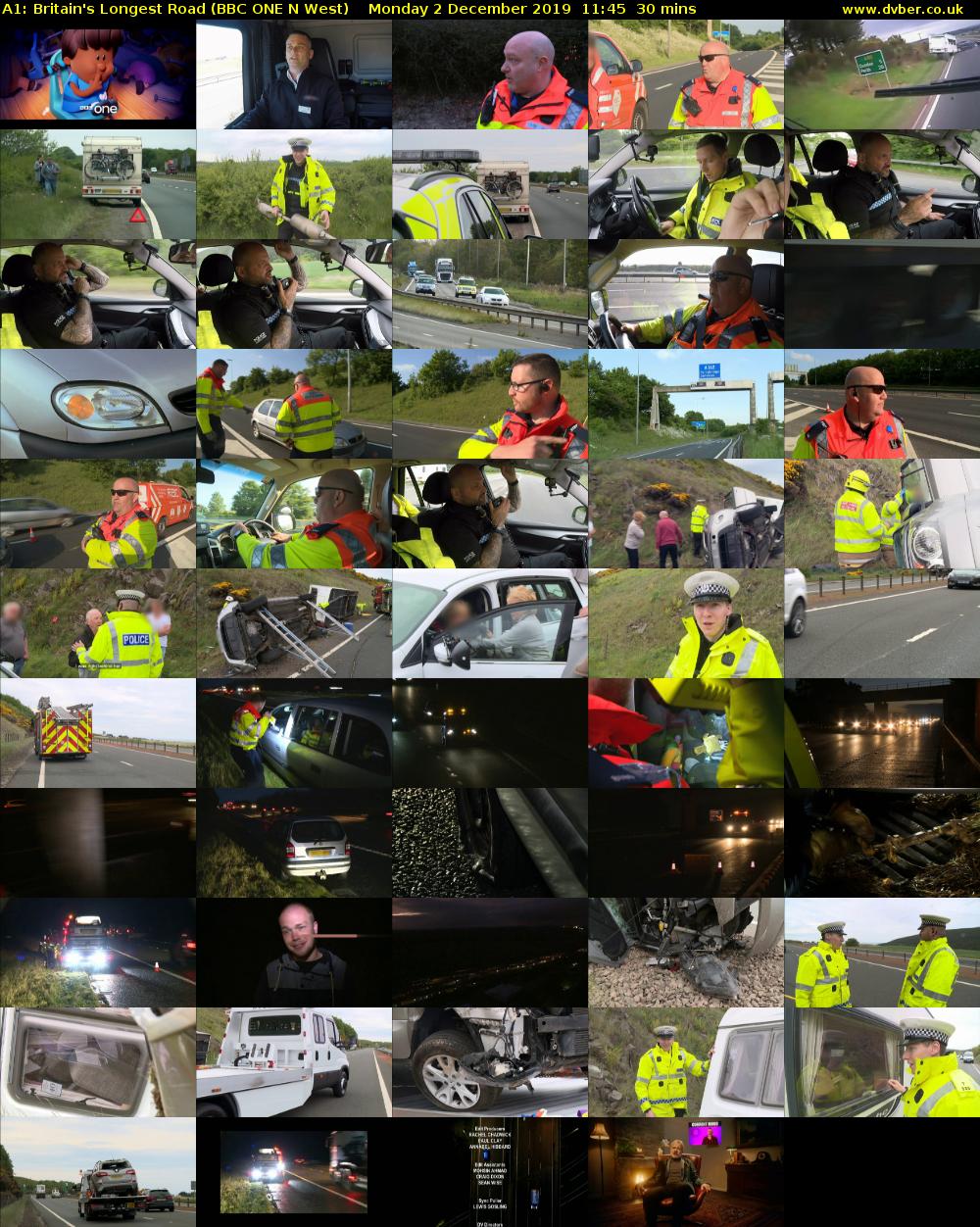 A1: Britain's Longest Road (BBC ONE N West) Monday 2 December 2019 11:45 - 12:15