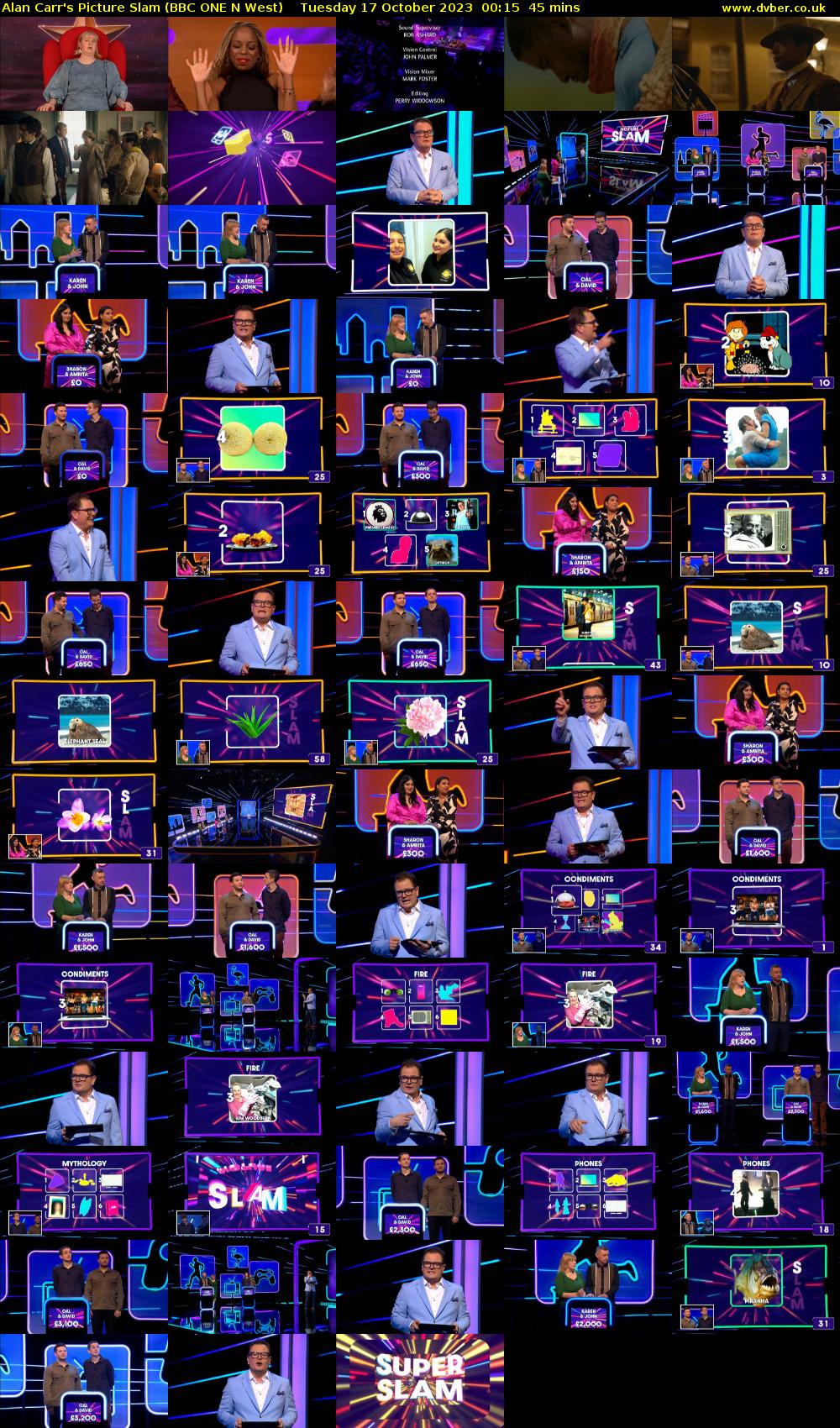 Alan Carr's Picture Slam (BBC ONE N West) Tuesday 17 October 2023 00:15 - 01:00