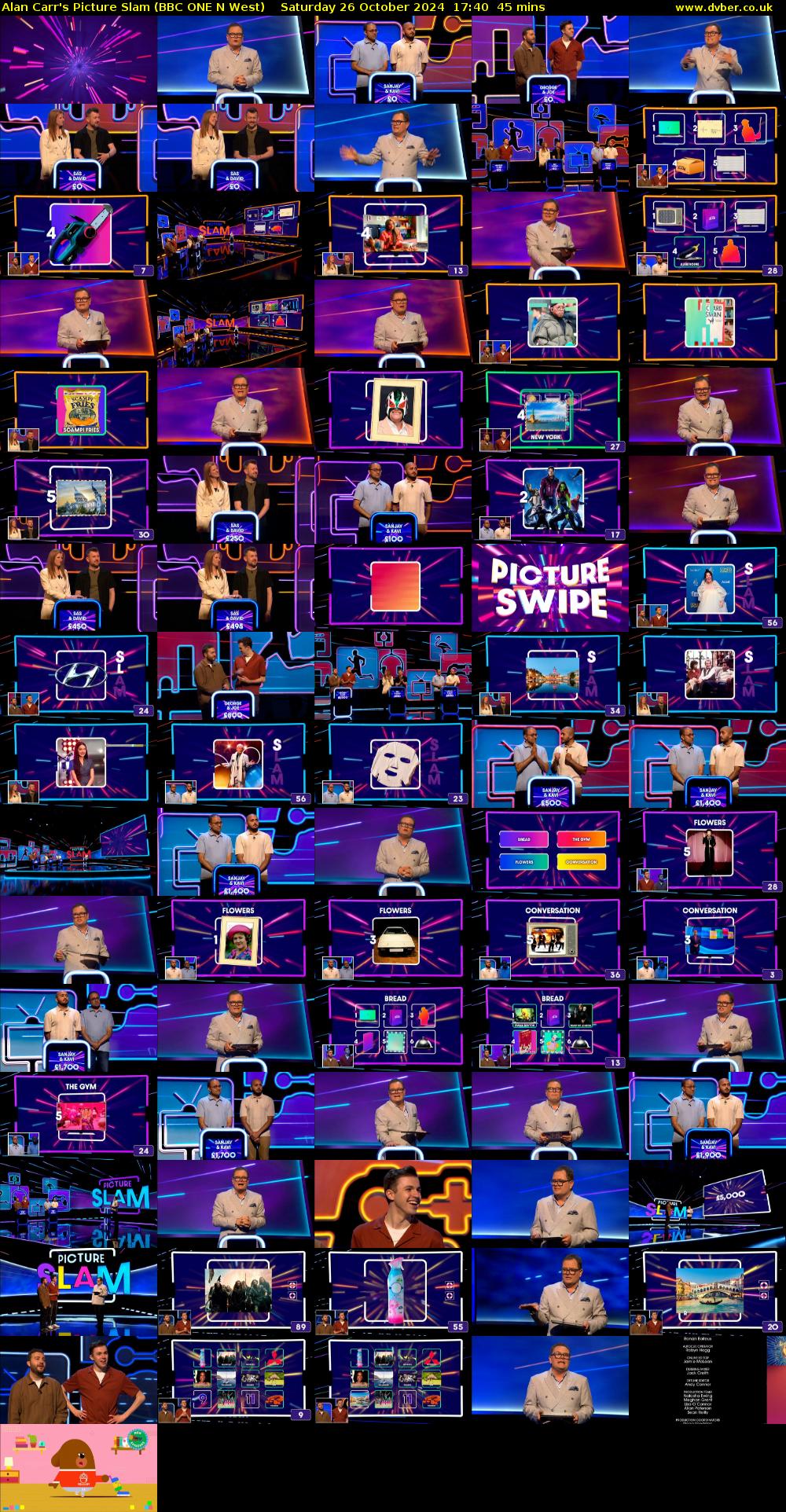 Alan Carr's Picture Slam (BBC ONE N West) Saturday 26 October 2024 17:40 - 18:25