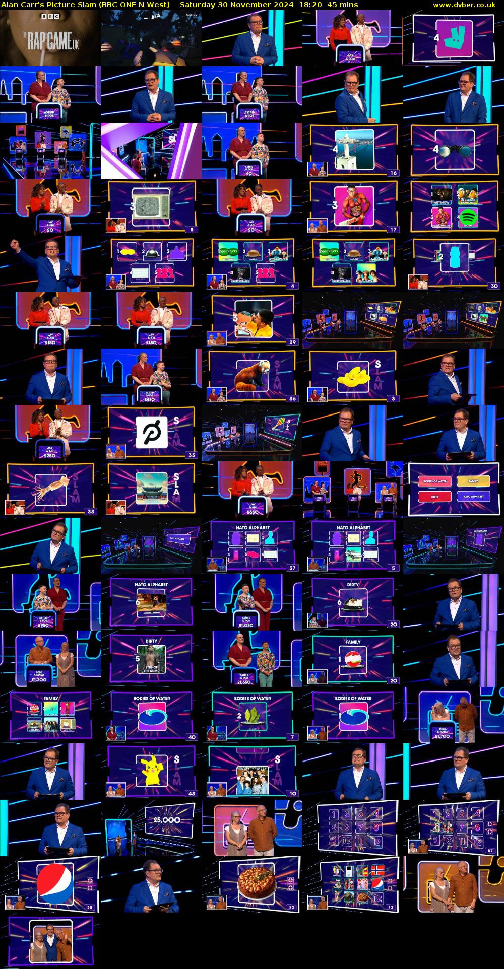 Alan Carr's Picture Slam (BBC ONE N West) Saturday 30 November 2024 18:20 - 19:05