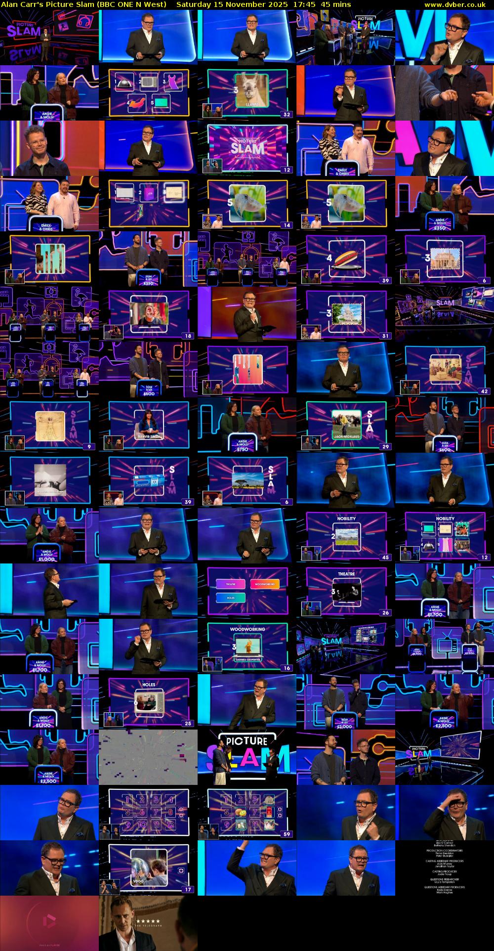 Alan Carr's Picture Slam (BBC ONE N West) Saturday 15 November 2025 17:45 - 18:30