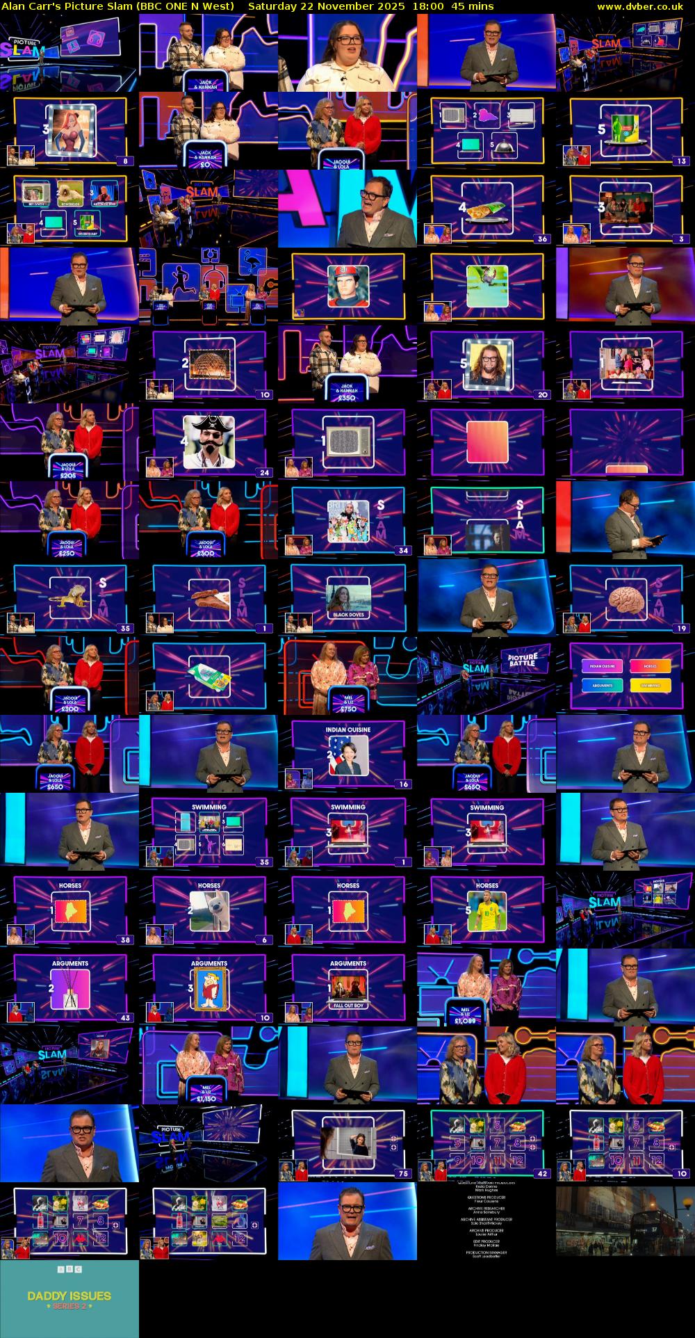 Alan Carr's Picture Slam (BBC ONE N West) Saturday 22 November 2025 18:00 - 18:45