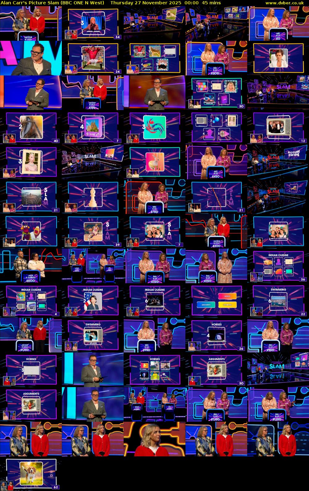 Alan Carr's Picture Slam (BBC ONE N West) Thursday 27 November 2025 00:00 - 00:45