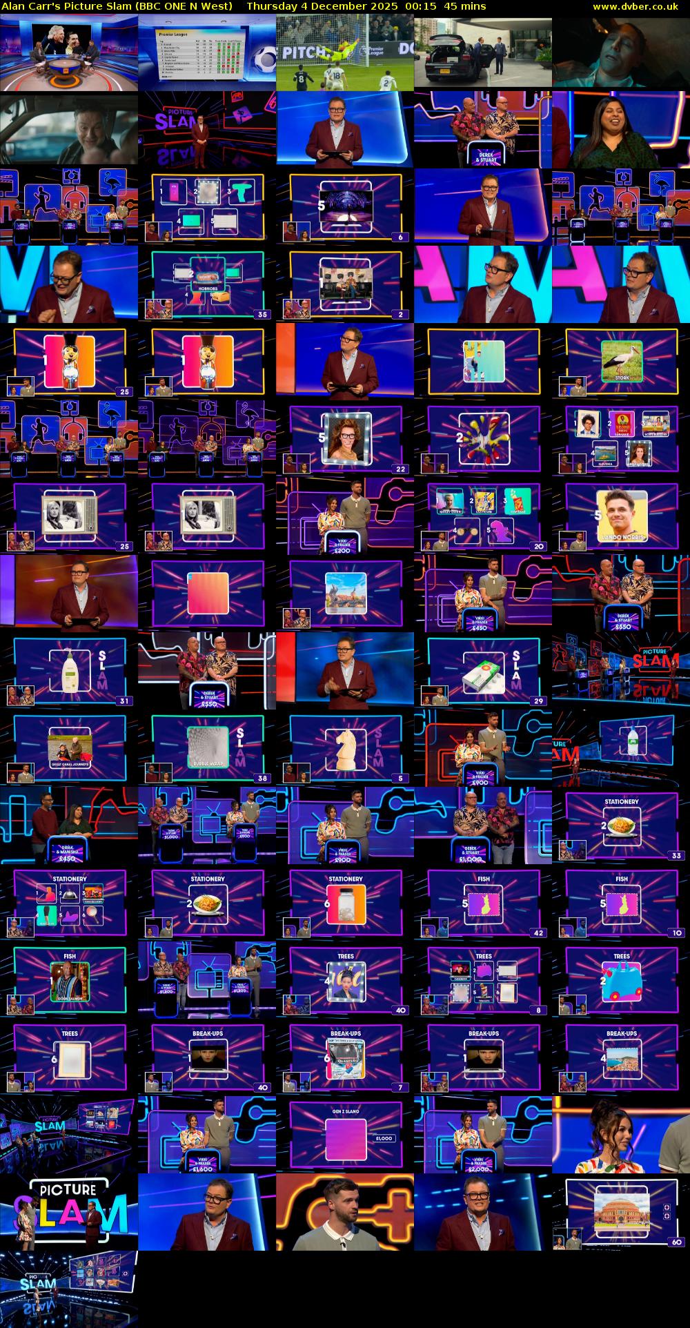 Alan Carr's Picture Slam (BBC ONE N West) Thursday 4 December 2025 00:15 - 01:00
