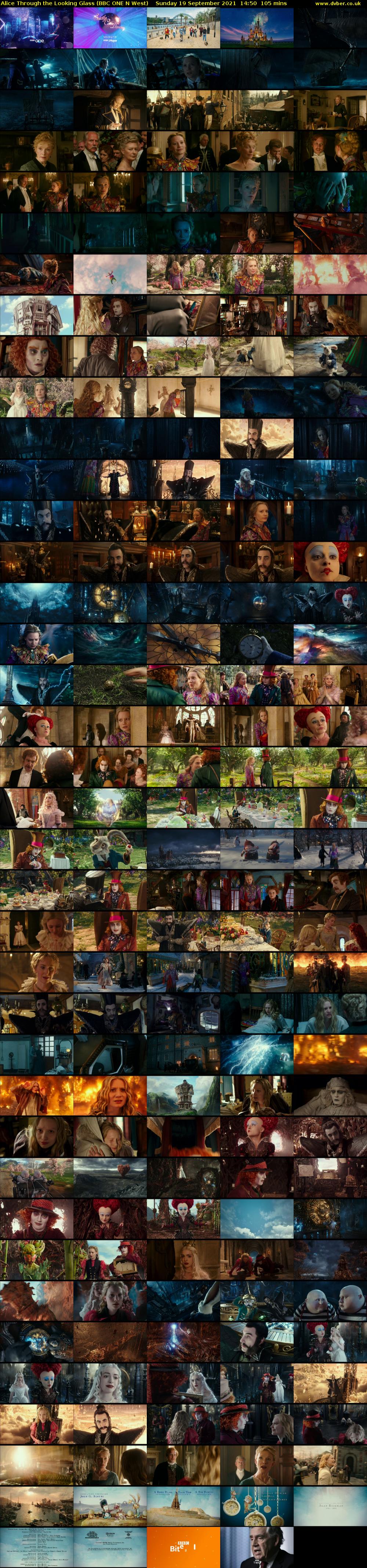 Alice Through the Looking Glass (BBC ONE N West) Sunday 19 September 2021 14:50 - 16:35