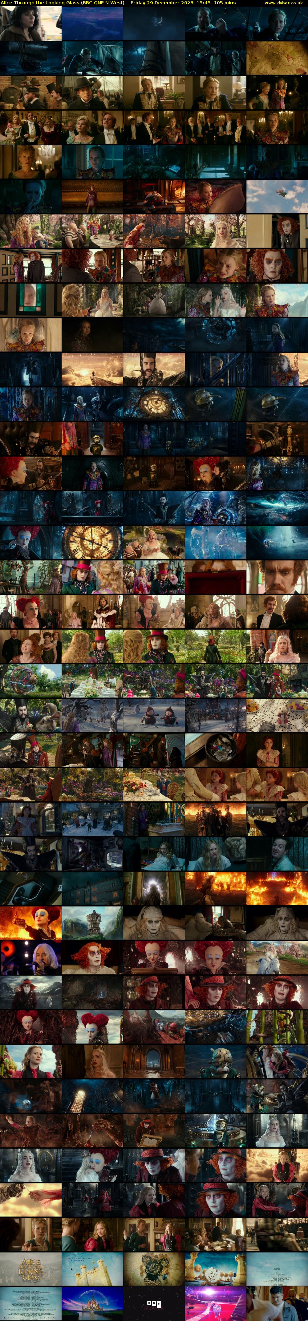 Alice Through the Looking Glass (BBC ONE N West) Friday 29 December 2023 15:45 - 17:30