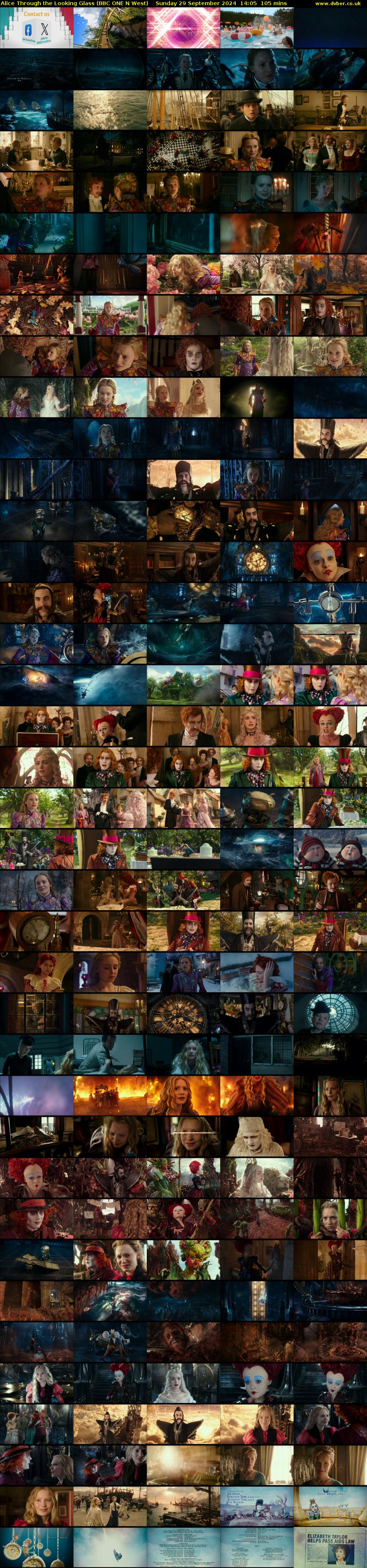 Alice Through the Looking Glass (BBC ONE N West) Sunday 29 September 2024 14:05 - 15:50