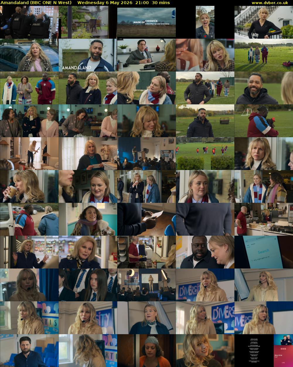 Amandaland (BBC ONE N West) Wednesday 6 May 2026 21:00 - 21:30