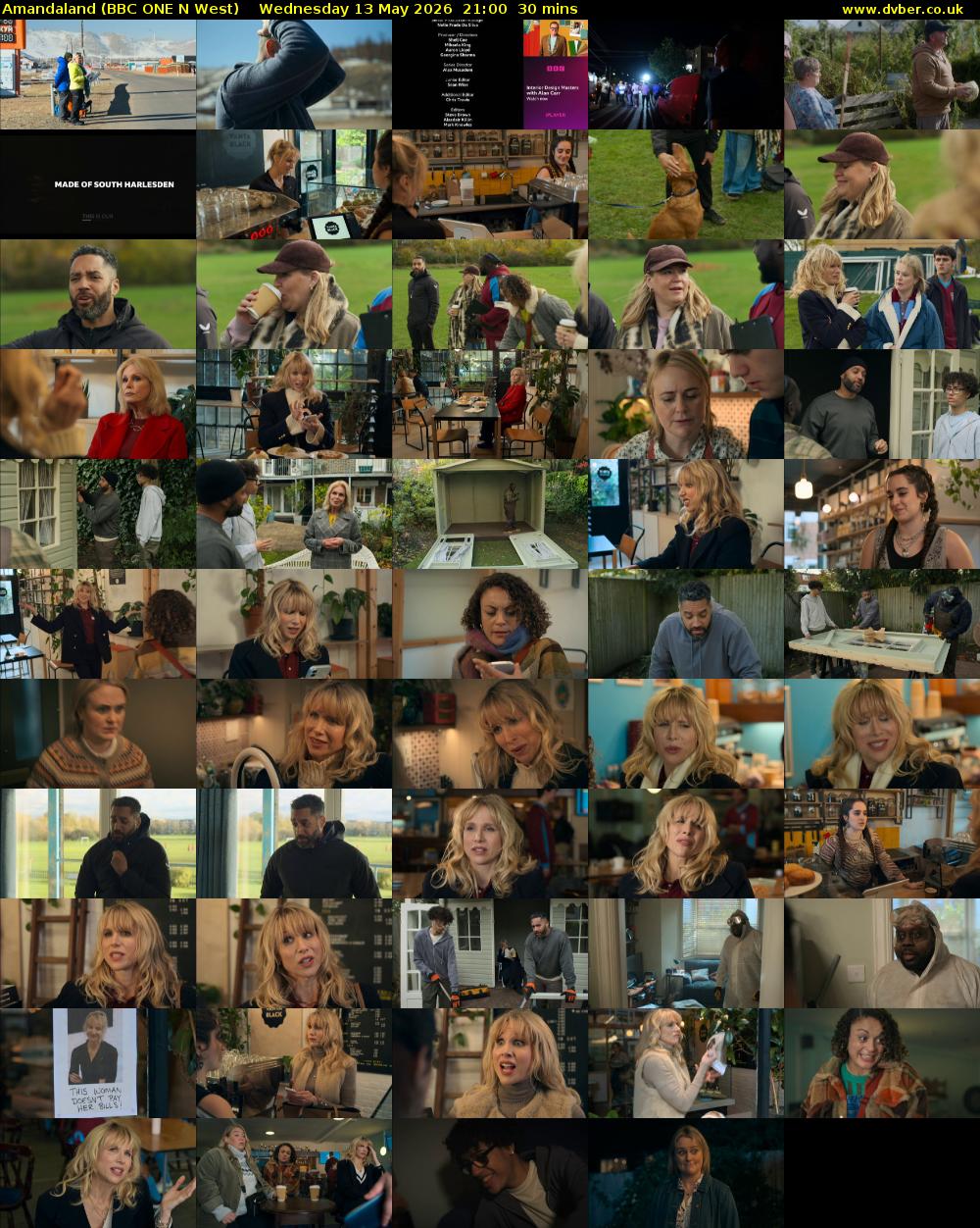Amandaland (BBC ONE N West) Wednesday 13 May 2026 21:00 - 21:30