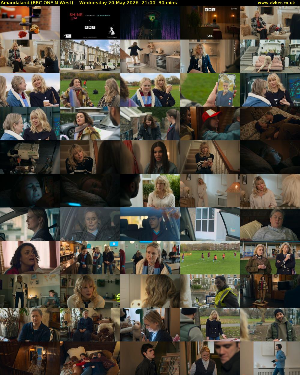 Amandaland (BBC ONE N West) Wednesday 20 May 2026 21:00 - 21:30