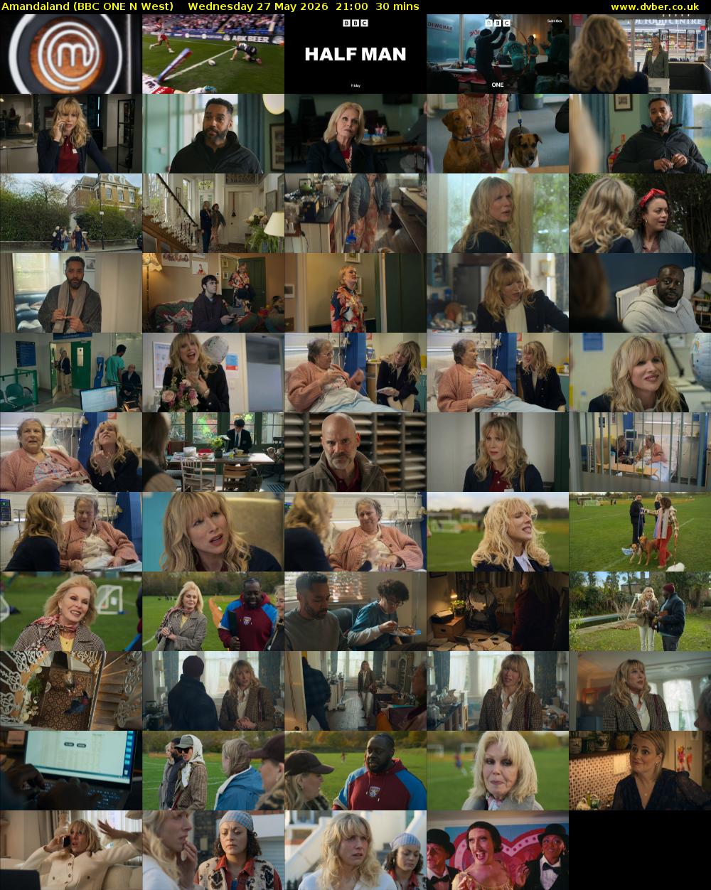 Amandaland (BBC ONE N West) Wednesday 27 May 2026 21:00 - 21:30