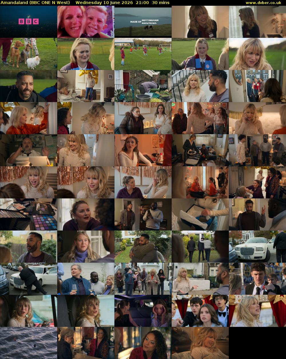 Amandaland (BBC ONE N West) Wednesday 10 June 2026 21:00 - 21:30