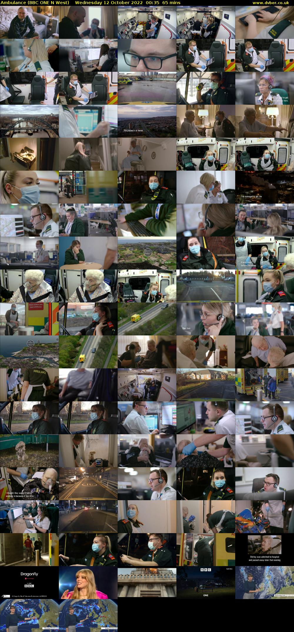 Ambulance (BBC ONE N West) Wednesday 12 October 2022 00:35 - 01:40