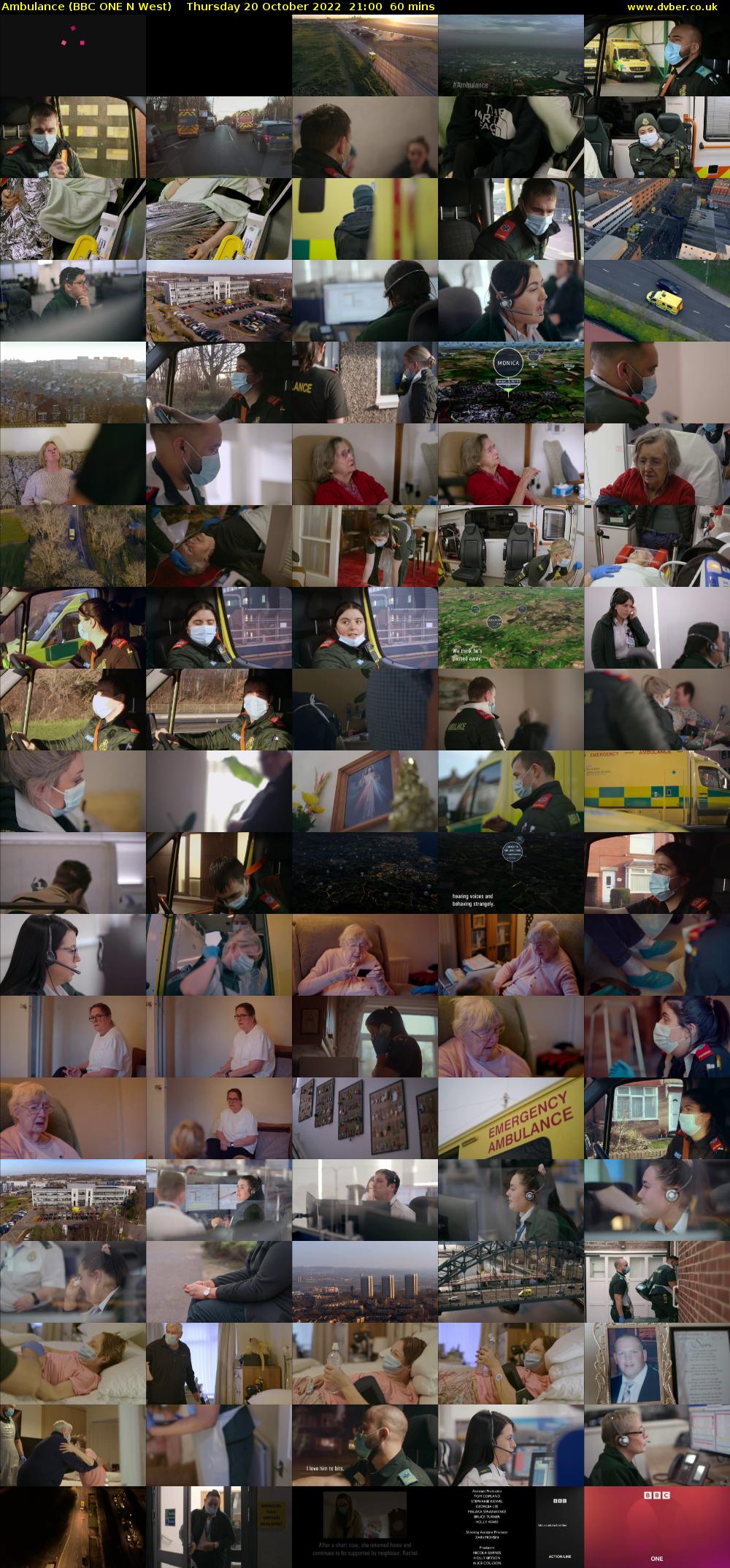 Ambulance (BBC ONE N West) Thursday 20 October 2022 21:00 - 22:00