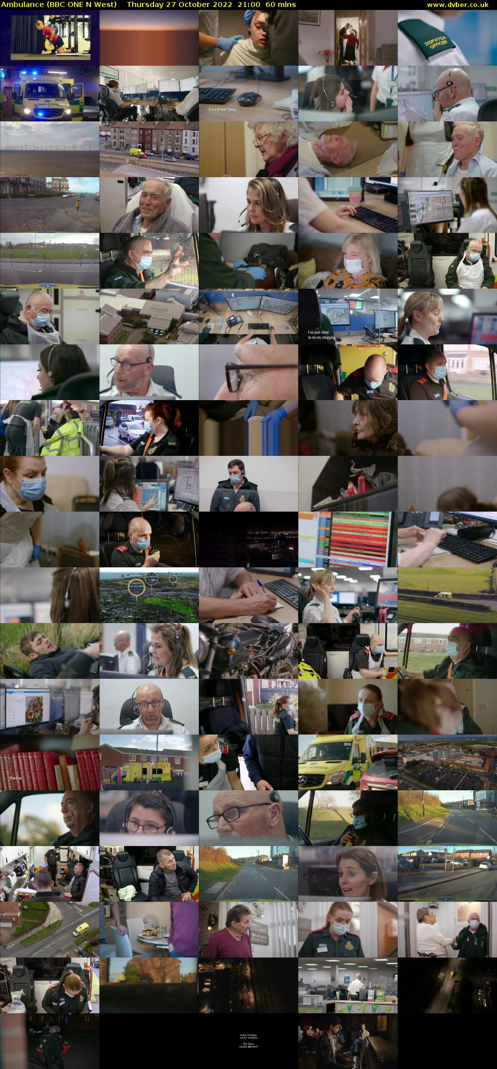 Ambulance (BBC ONE N West) Thursday 27 October 2022 21:00 - 22:00