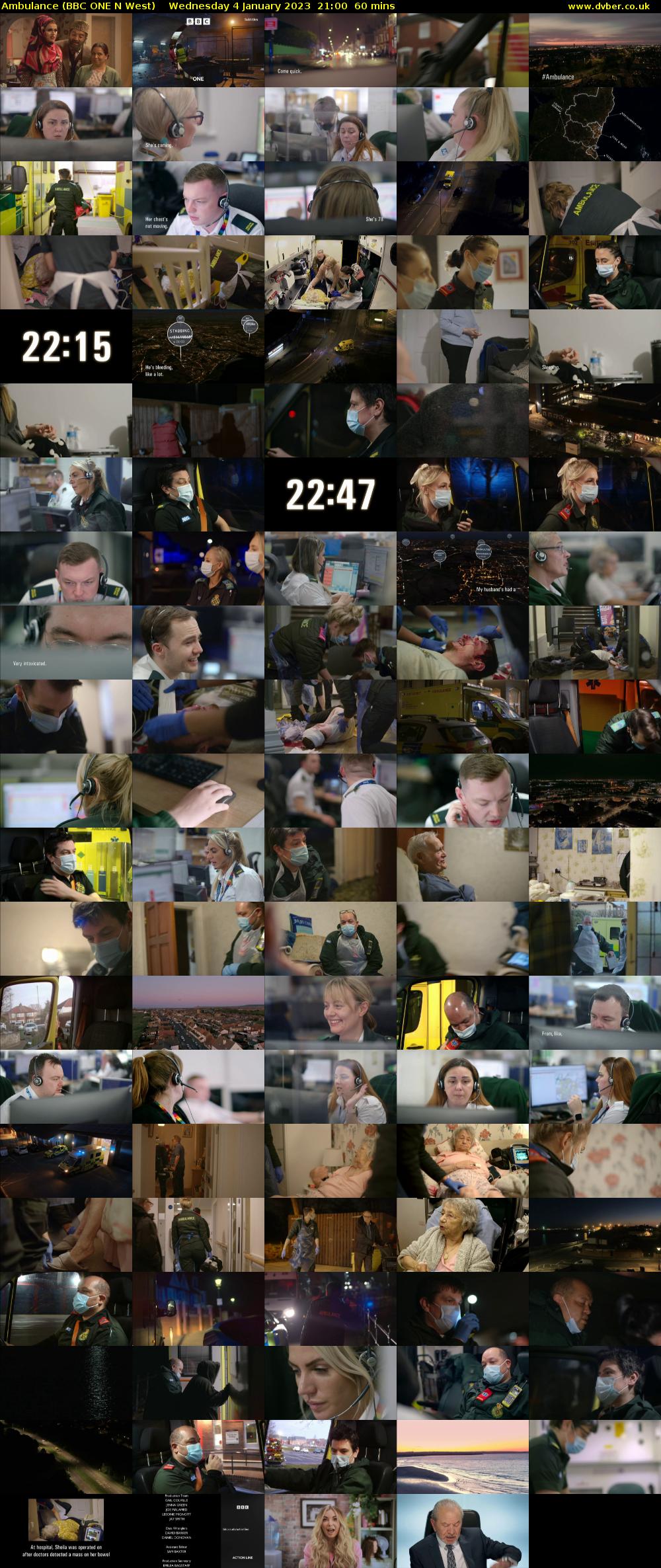 Ambulance (BBC ONE N West) Wednesday 4 January 2023 21:00 - 22:00