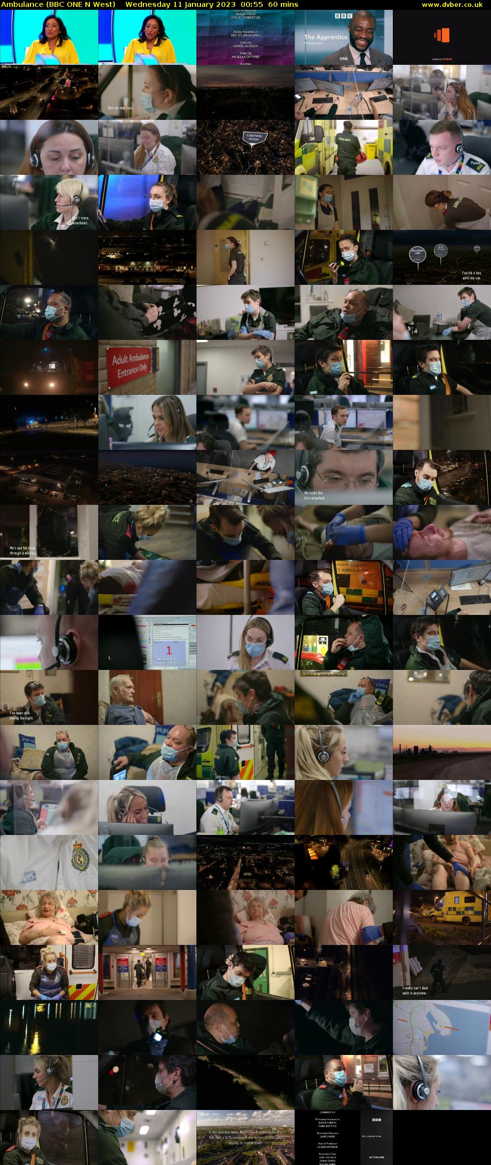 Ambulance (BBC ONE N West) Wednesday 11 January 2023 00:55 - 01:55