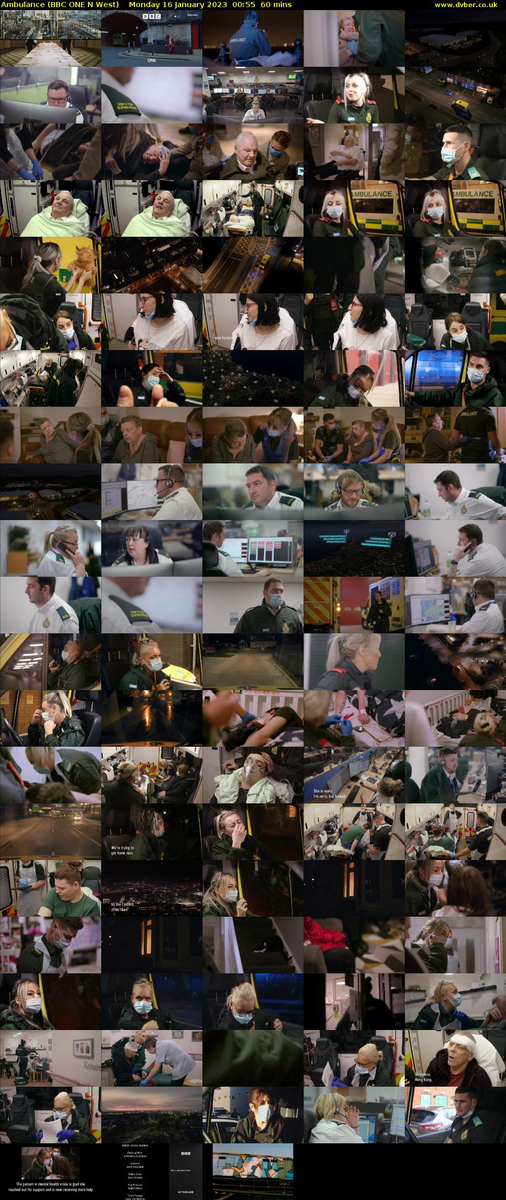 Ambulance (BBC ONE N West) Monday 16 January 2023 00:55 - 01:55