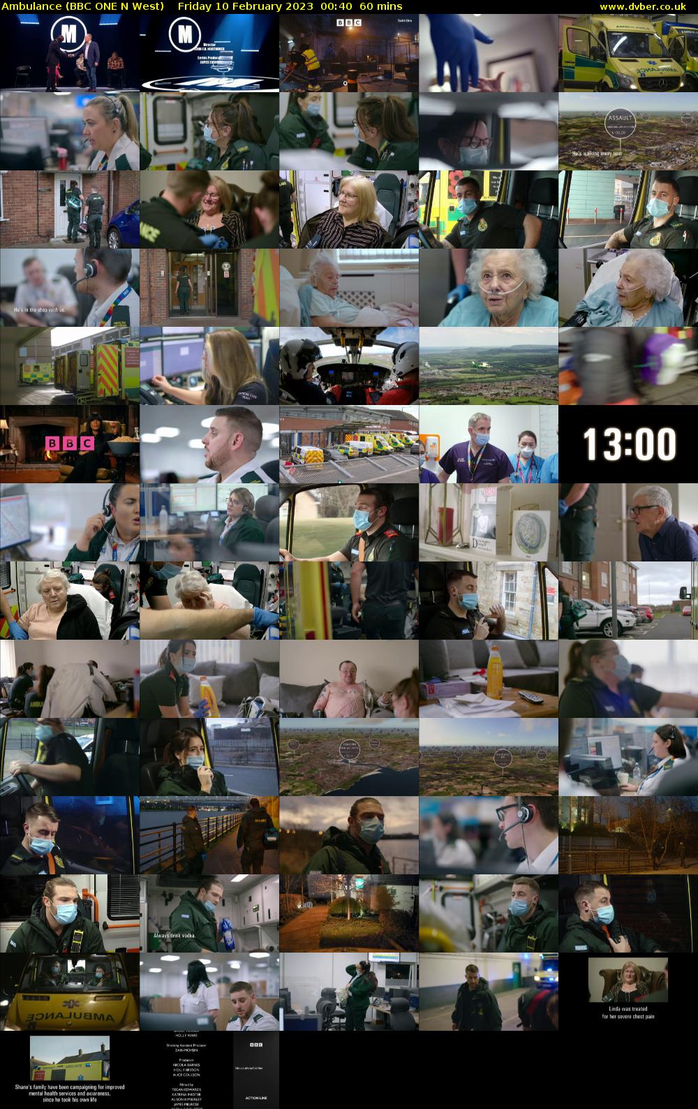Ambulance (BBC ONE N West) Friday 10 February 2023 00:40 - 01:40