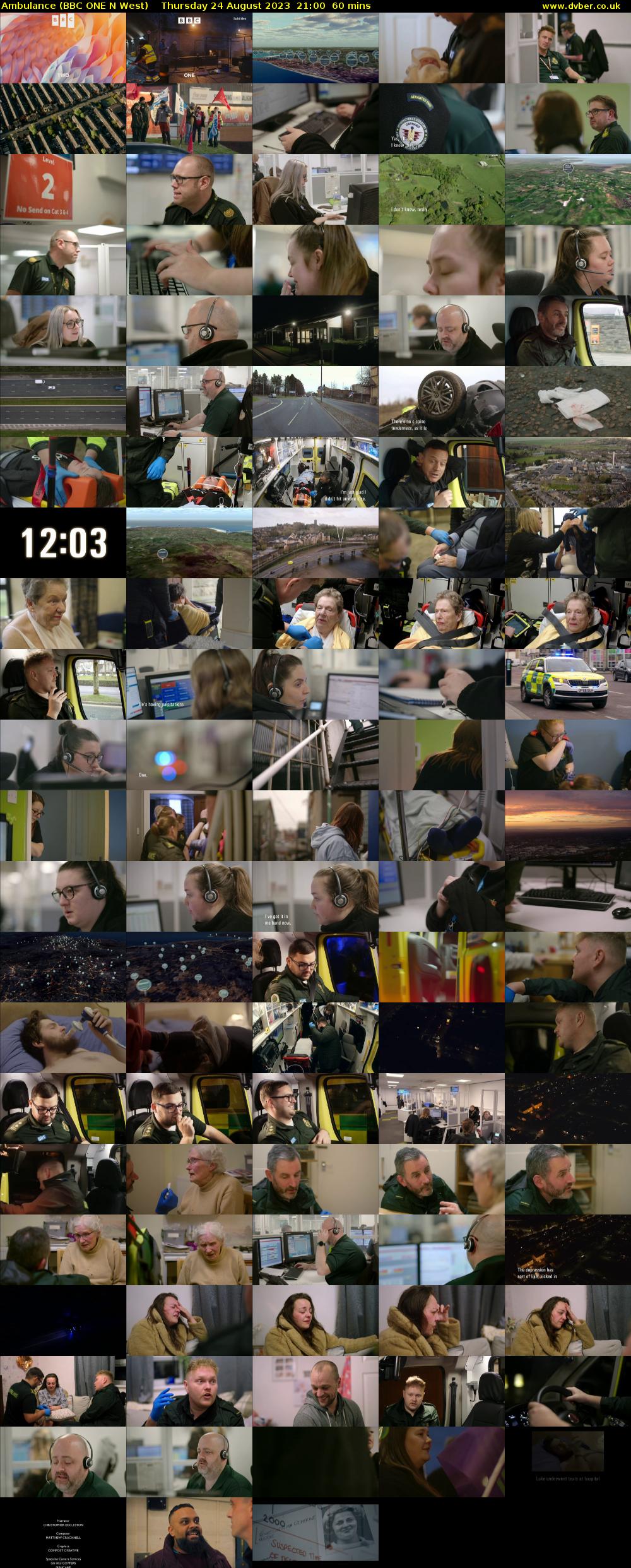 Ambulance (BBC ONE N West) Thursday 24 August 2023 21:00 - 22:00