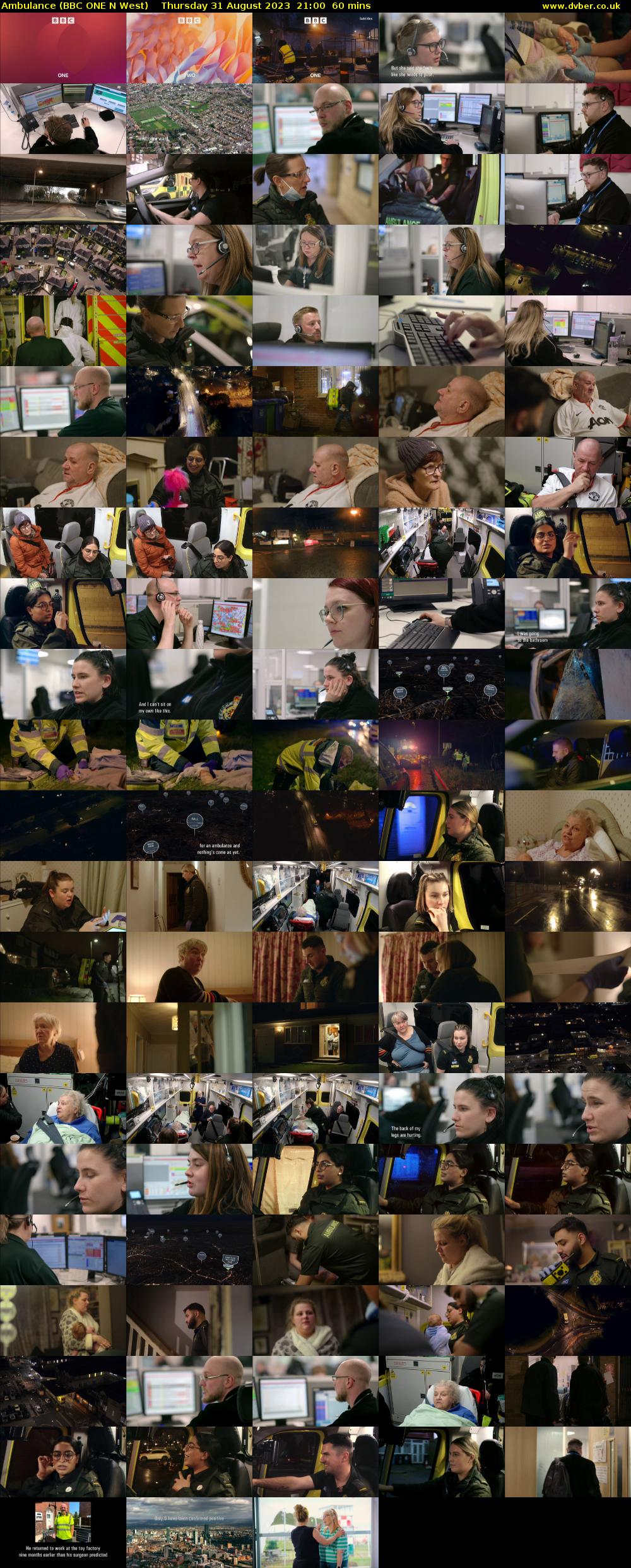 Ambulance (BBC ONE N West) Thursday 31 August 2023 21:00 - 22:00