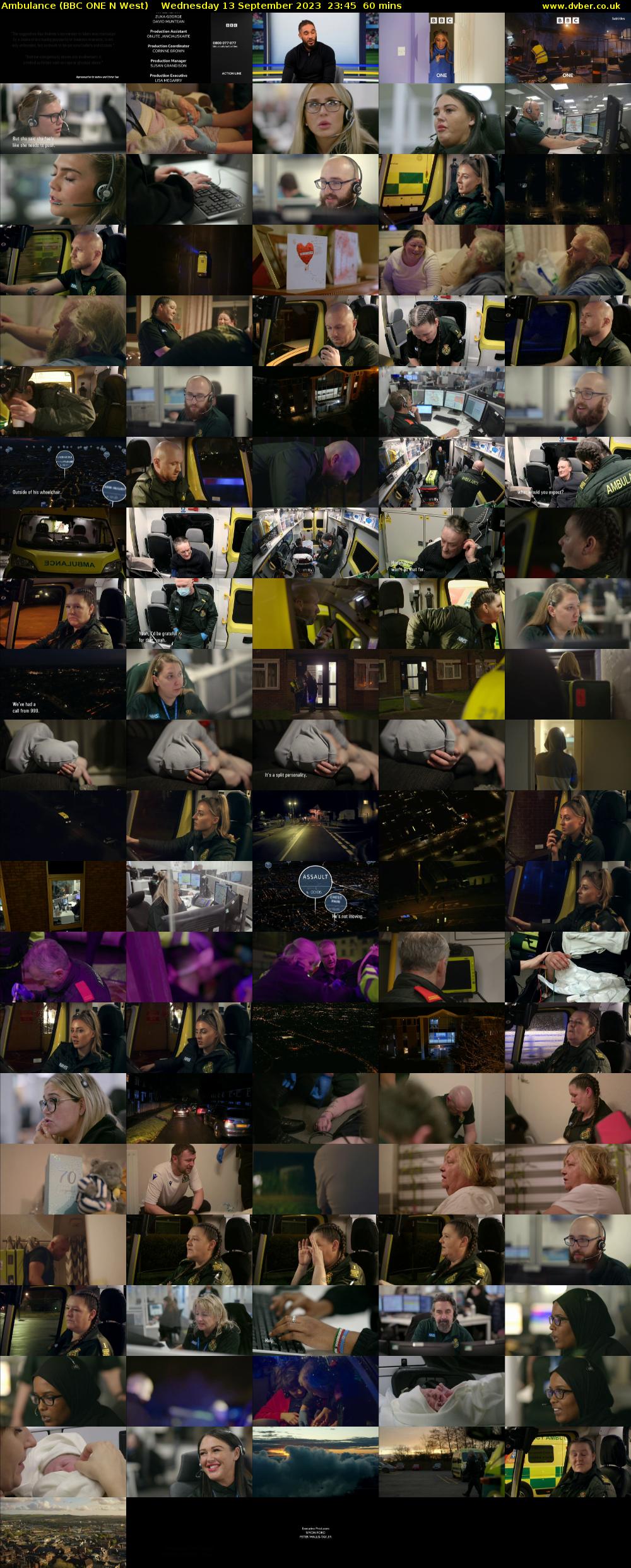 Ambulance (BBC ONE N West) Wednesday 13 September 2023 23:45 - 00:45