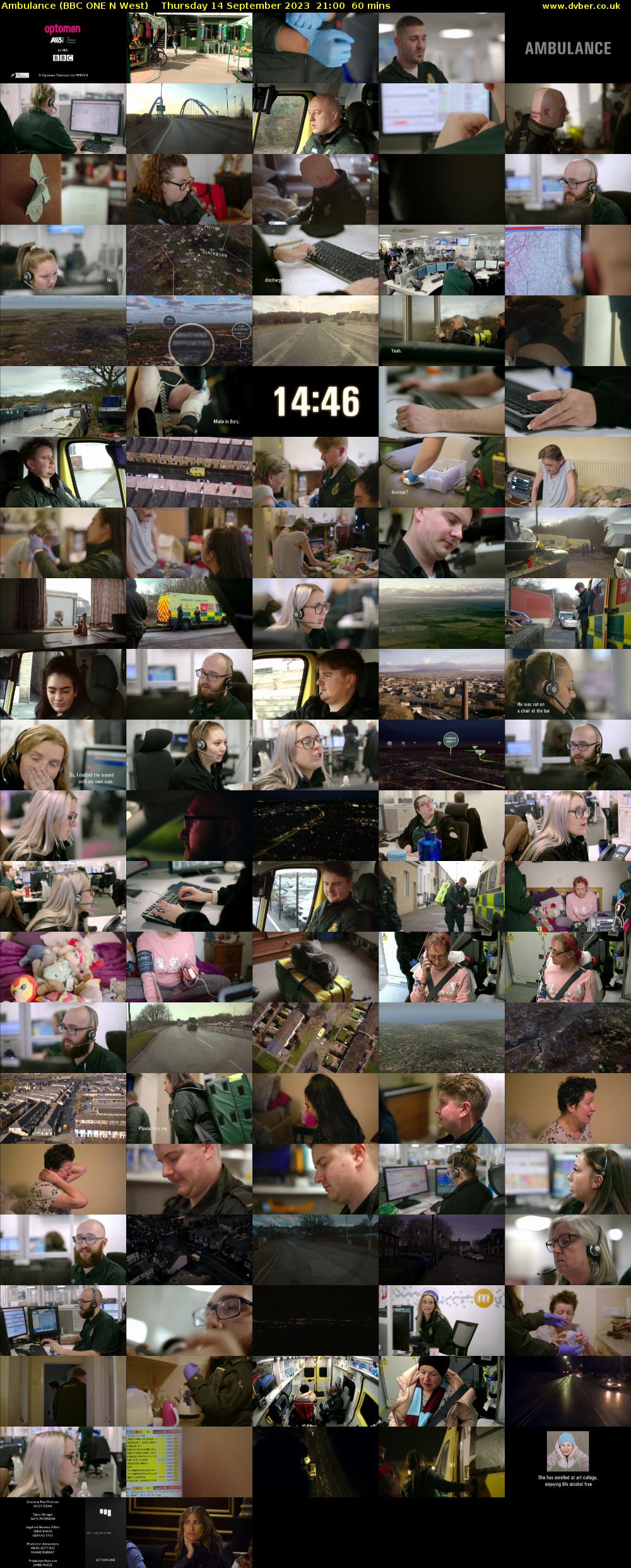 Ambulance (BBC ONE N West) Thursday 14 September 2023 21:00 - 22:00